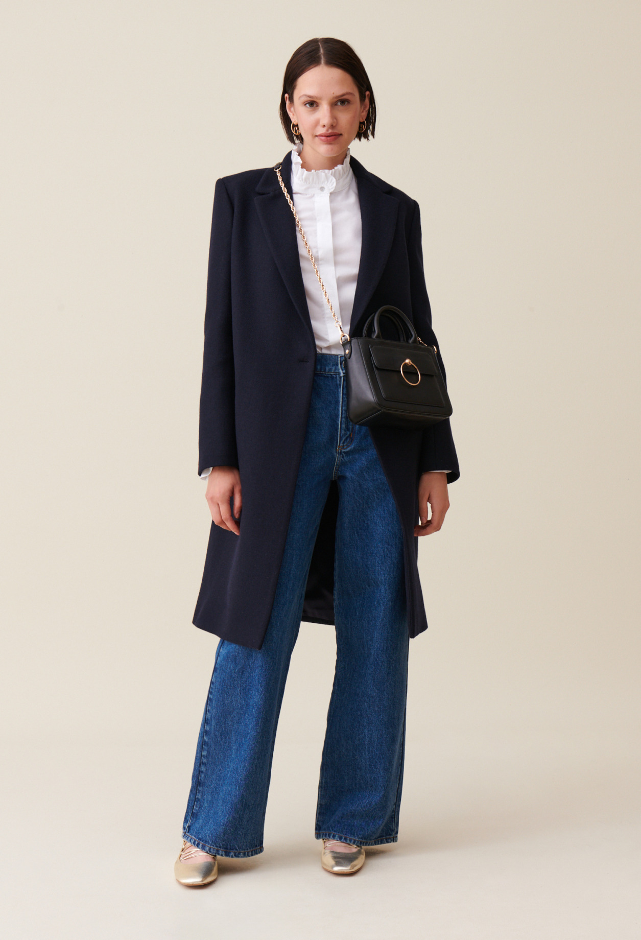 Manteau mi-long tailleur