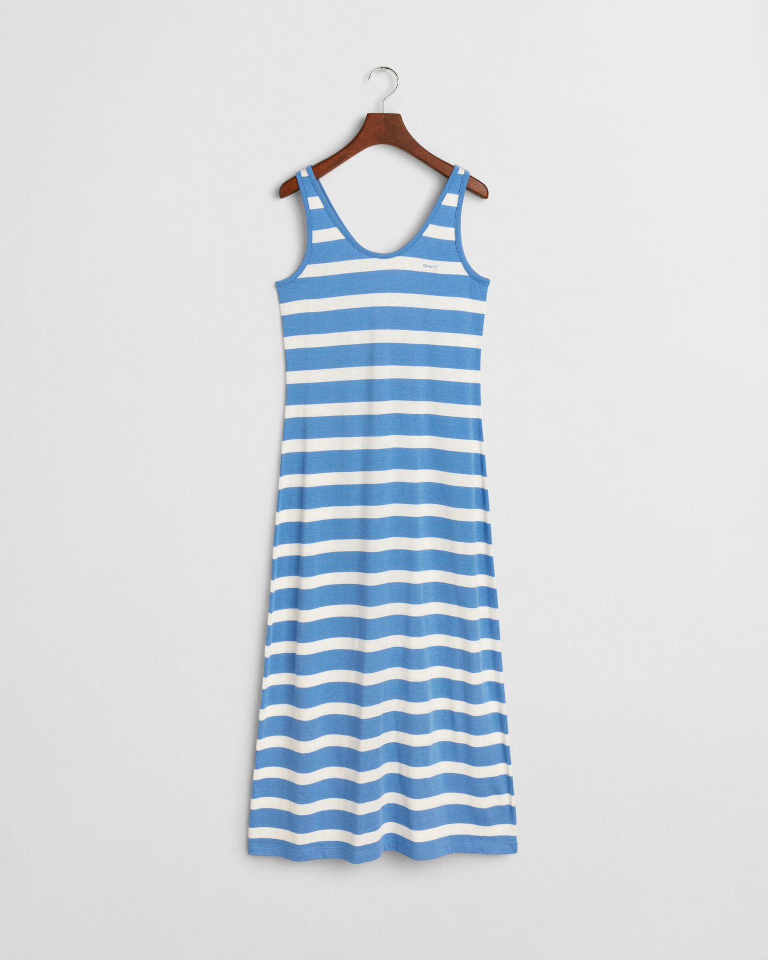 Striped Tank Top Midi Jersey Dress