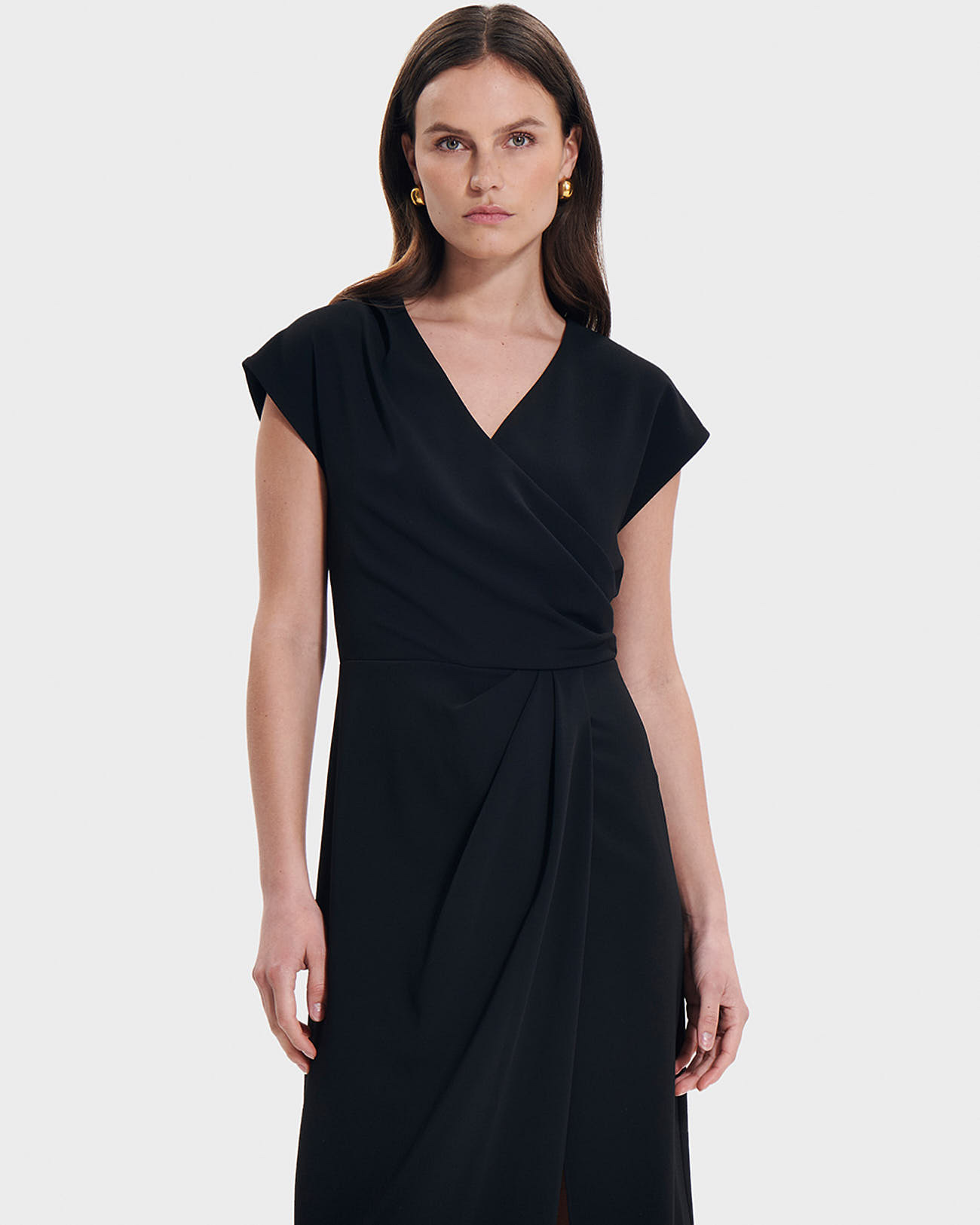 Robe Rang Noir en Polyester