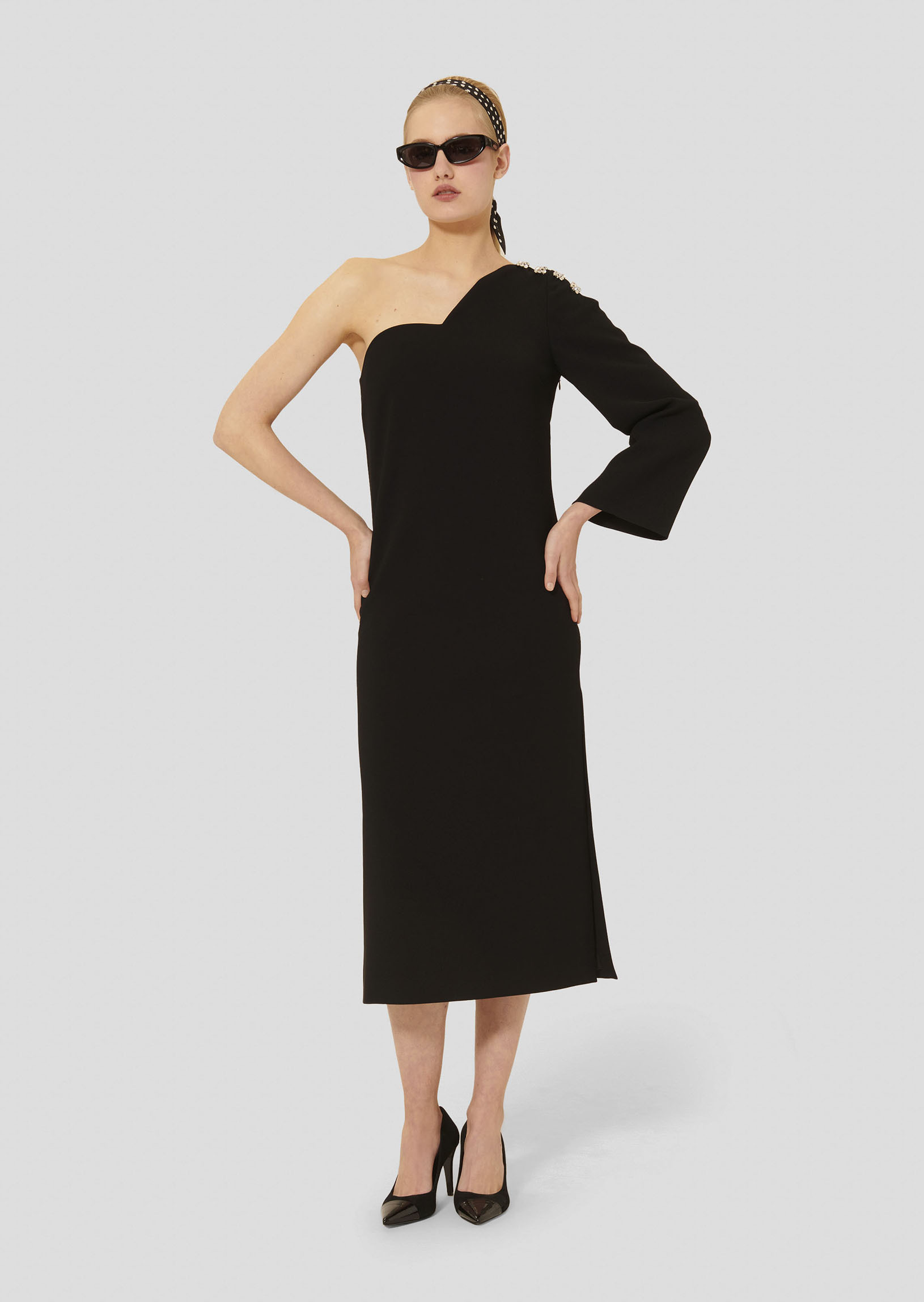 Robe Renee-Noir en Polyester