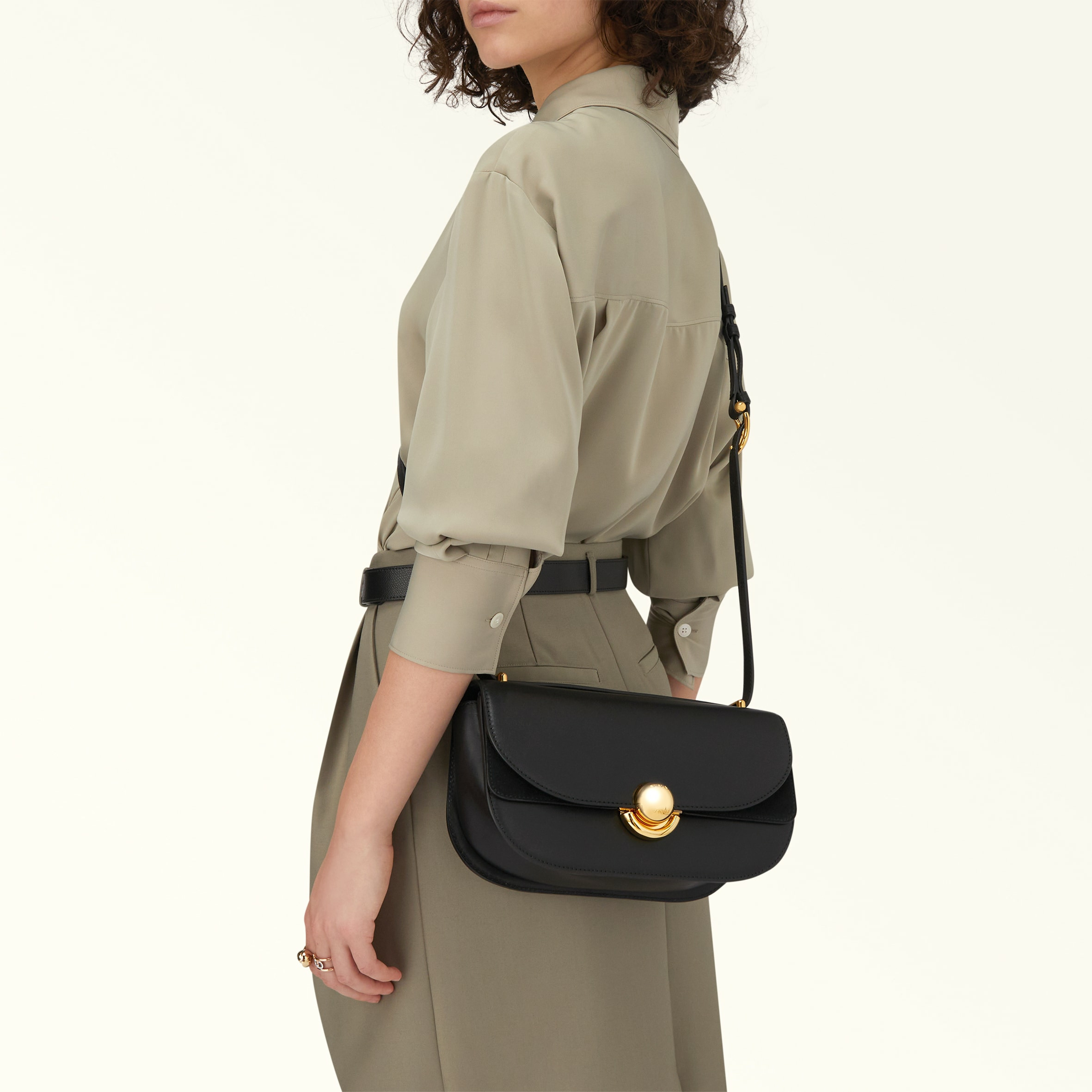 FURLA SFERA S SHOULDER BAG - VITELLO ROMA+SUEDE