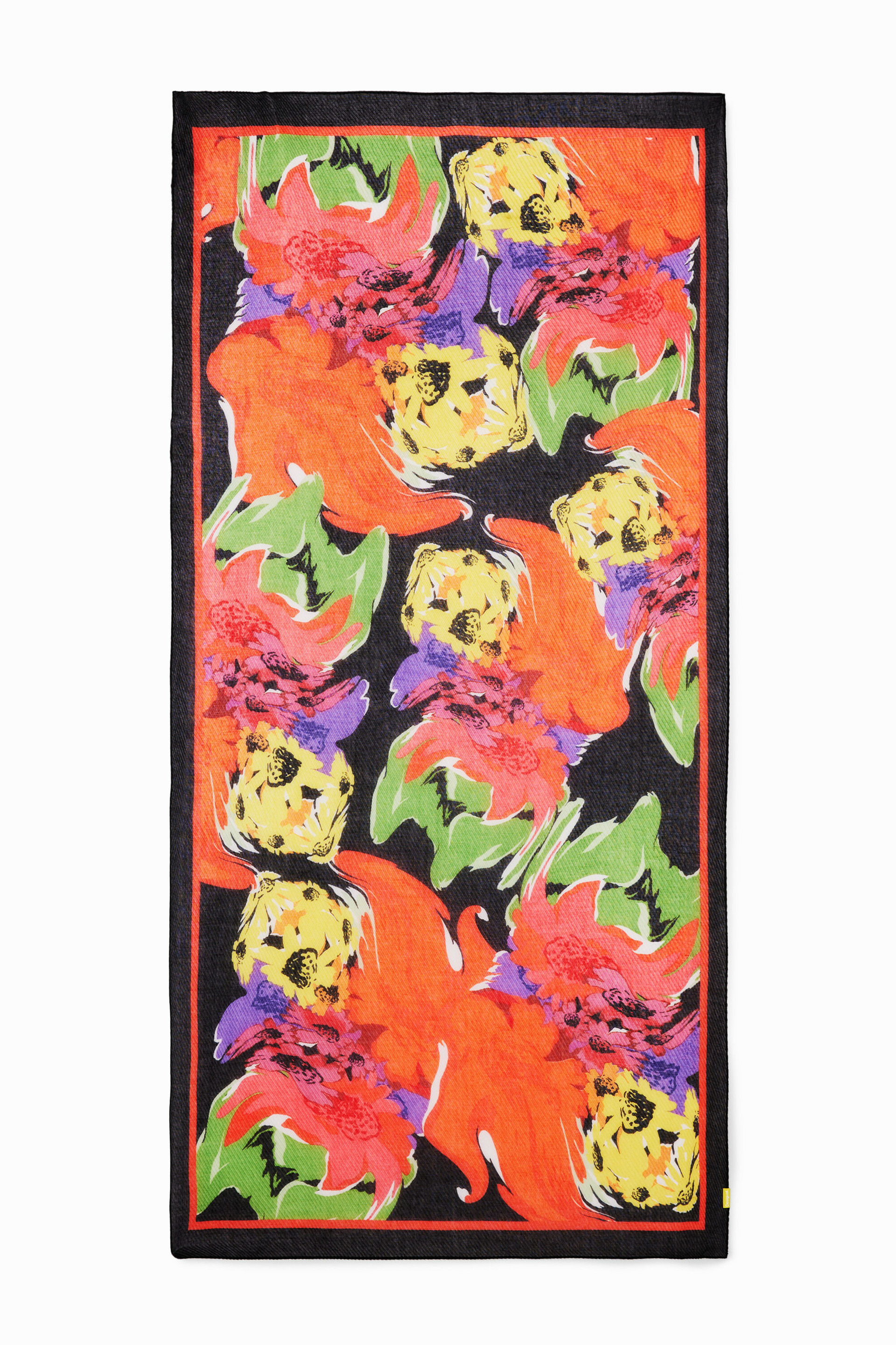 FOULARD ABSTRACT FLOWER RECTANGLE