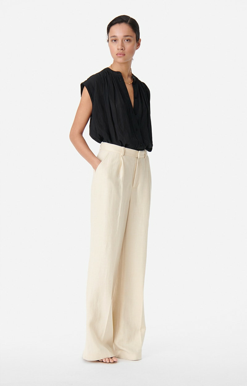 Pantalon Cyrano En coton et lin