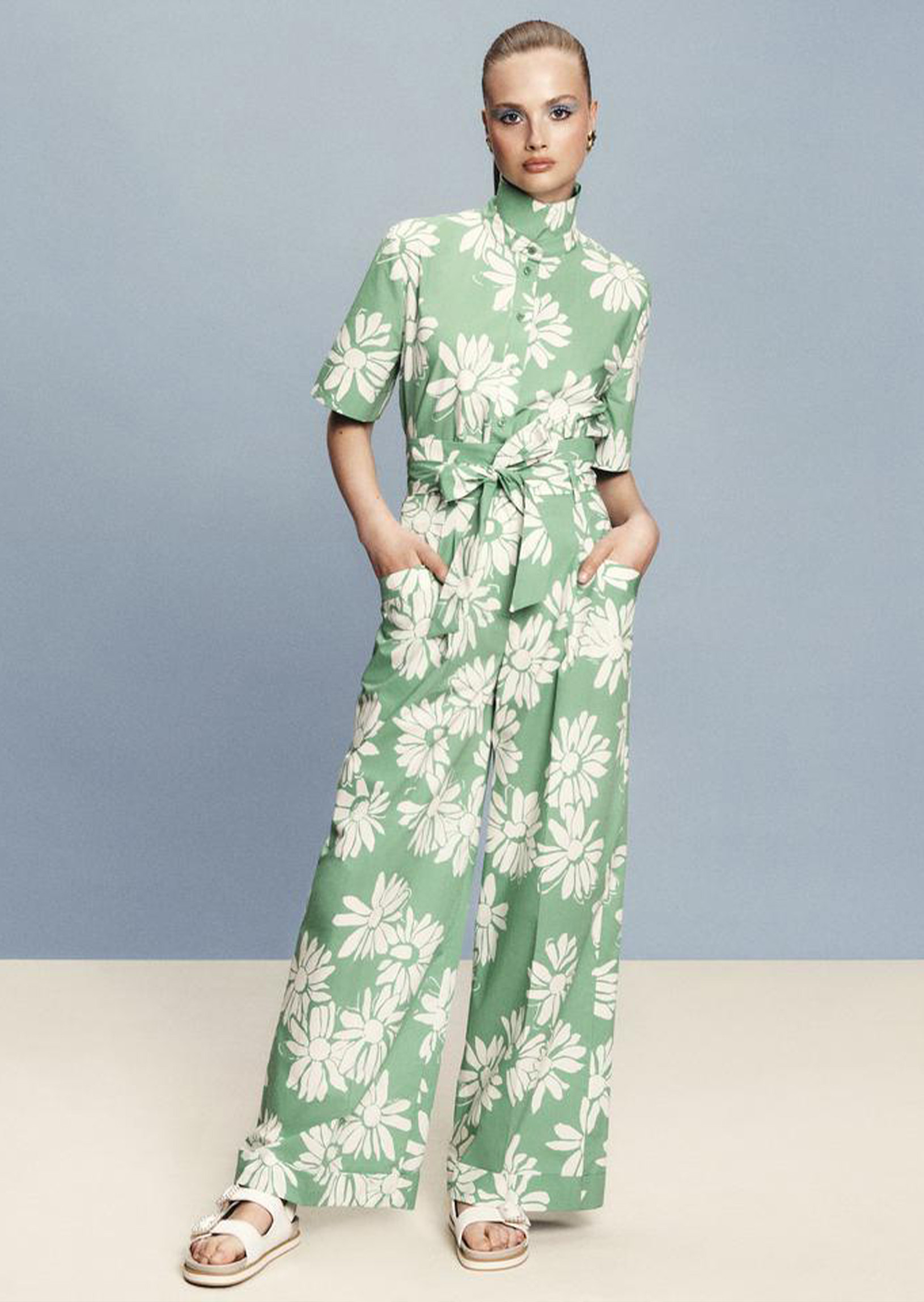 Pantalon Pyla-Vert en Coton