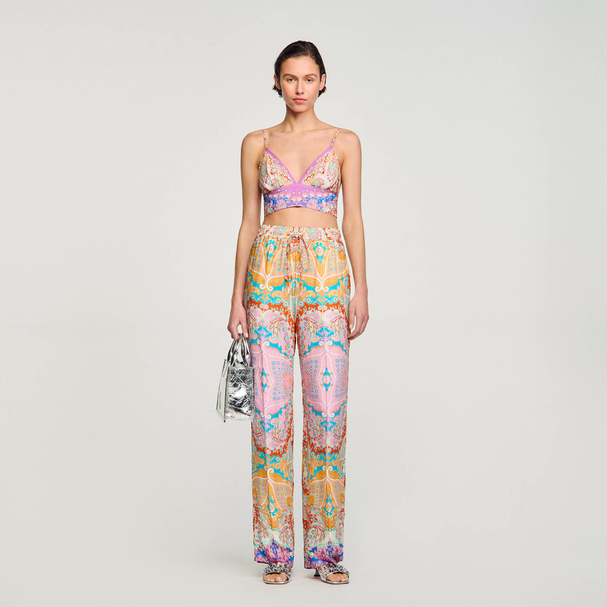 Pantalon fluide imprimé