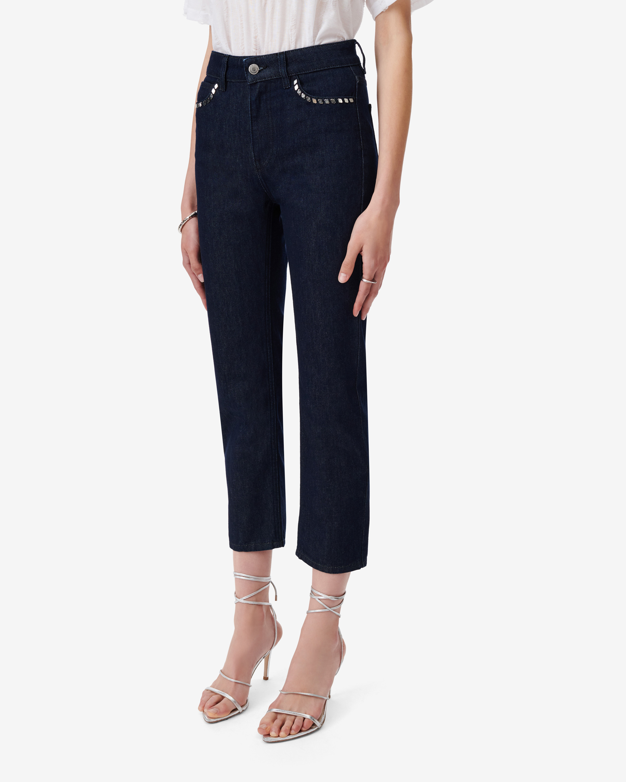 Pantalon Slim En Denim Fuyuko