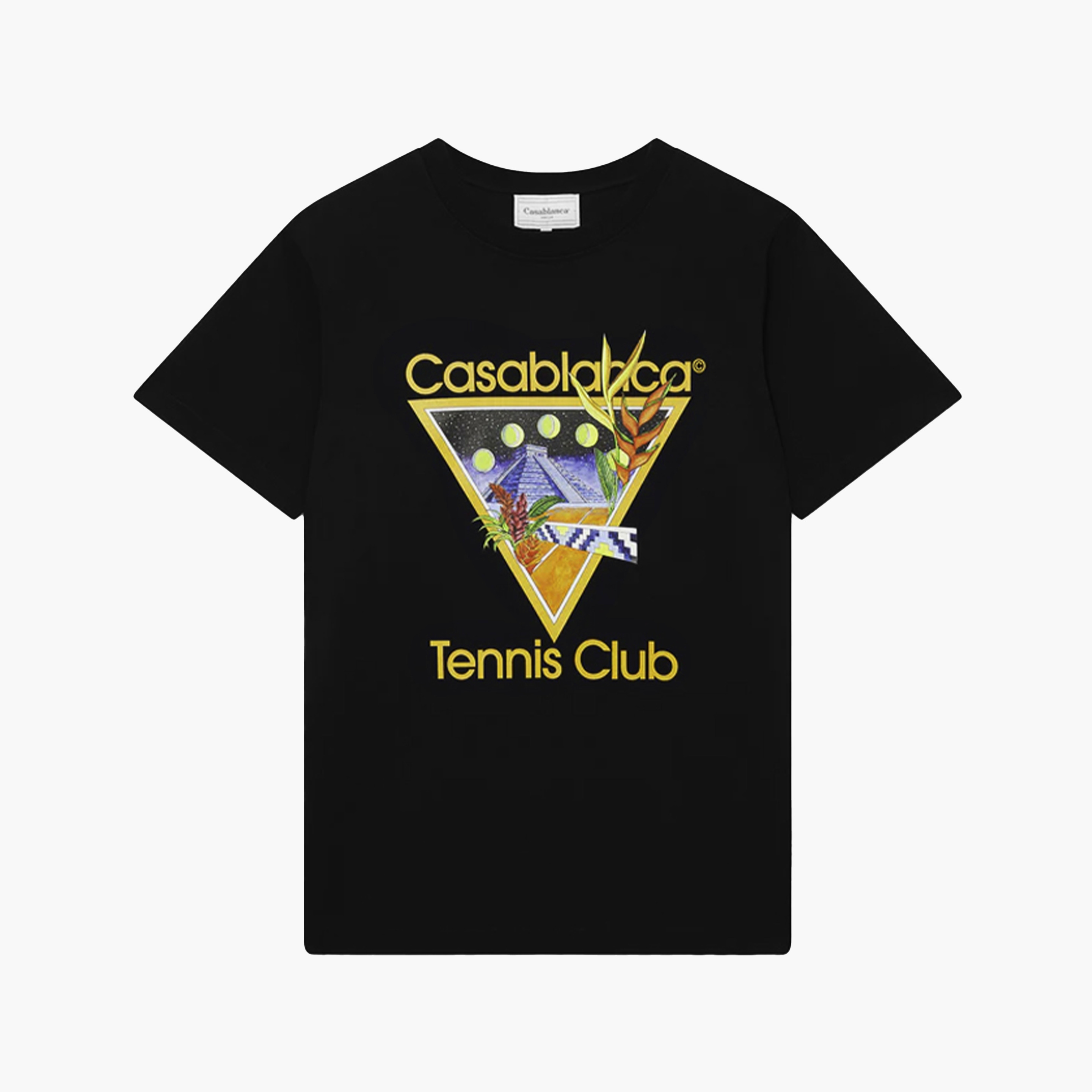 Casablanca T-shirt Tennis Club Noir