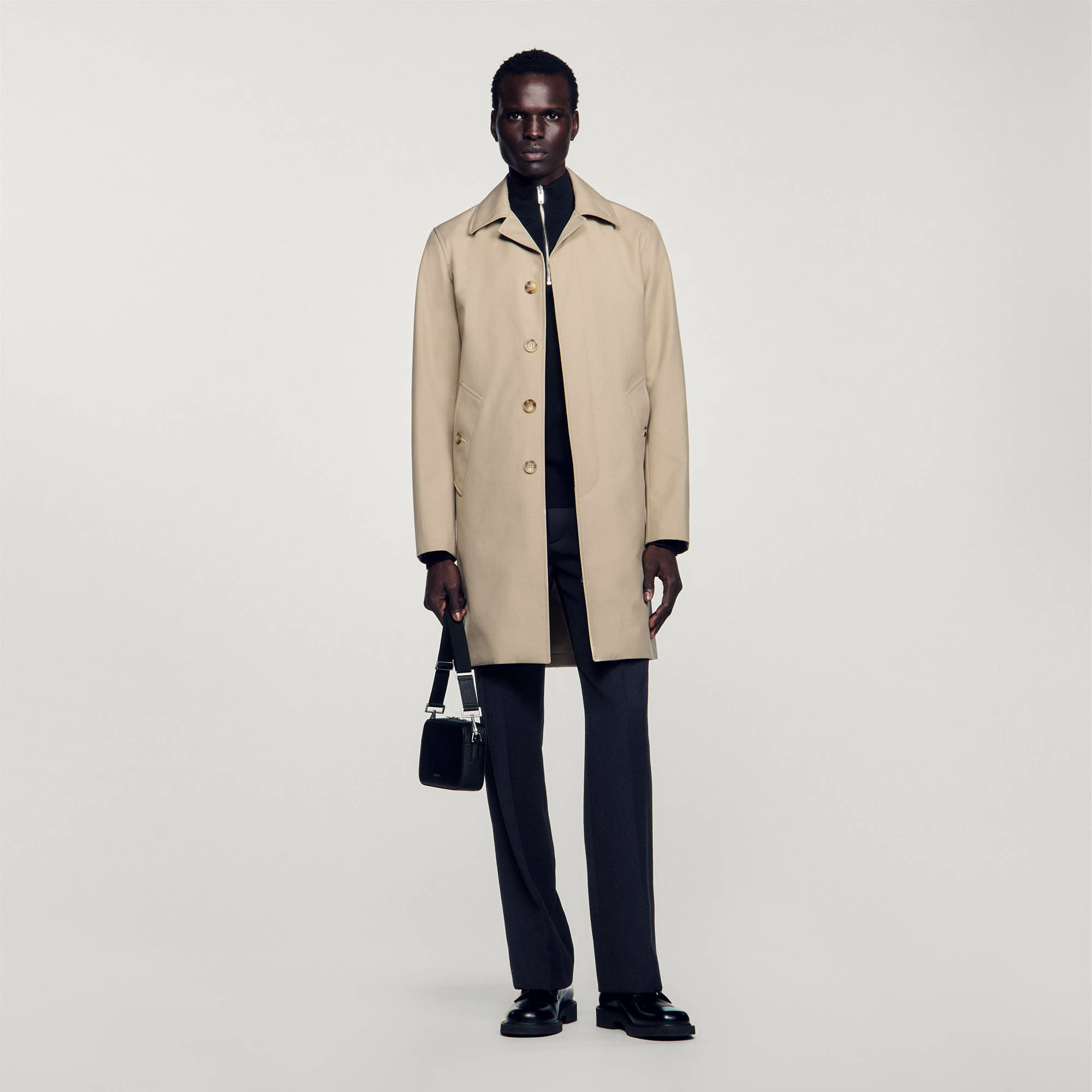 Imperméable mac en tissu technique