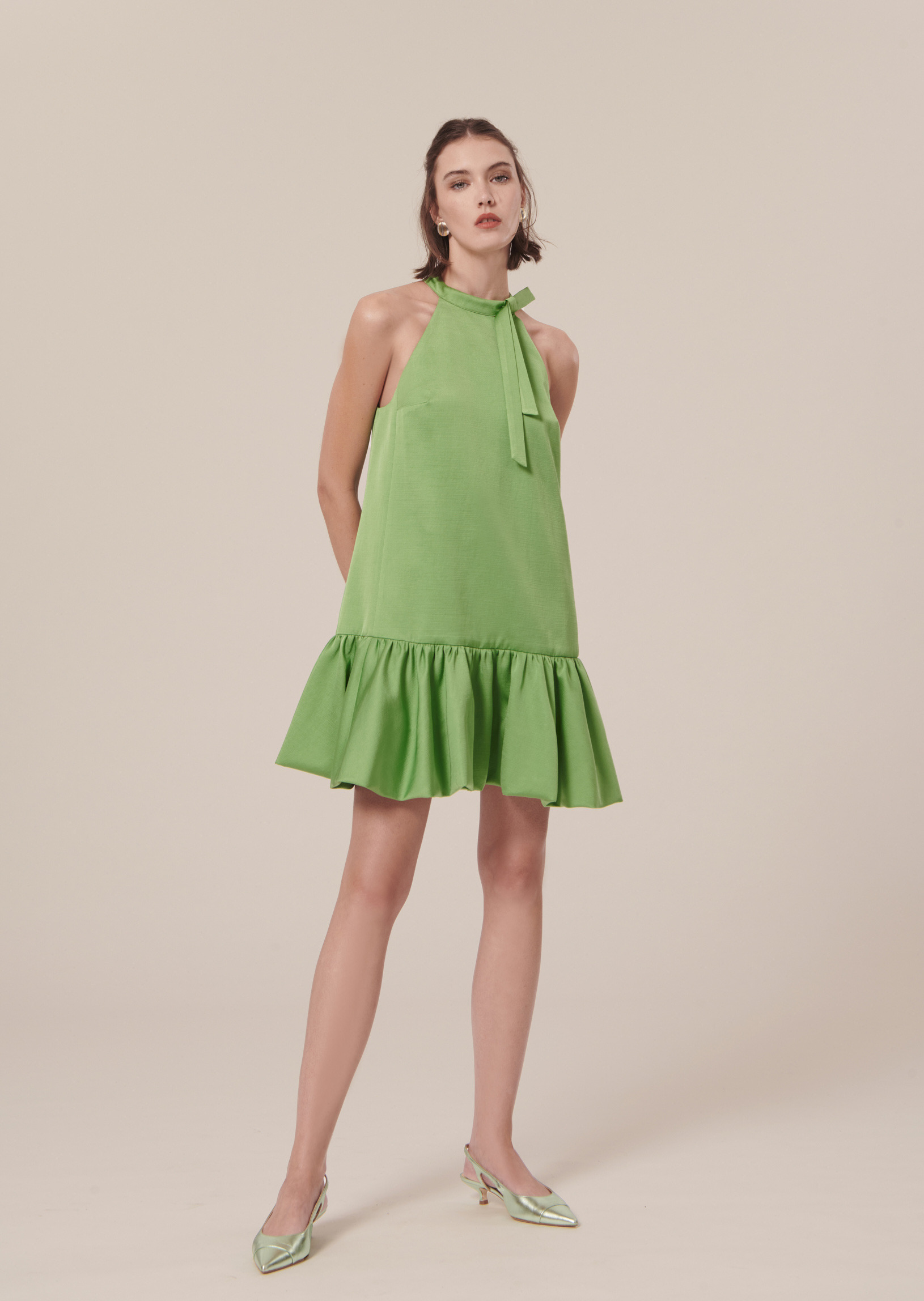 Robe Riviera-Vert en Viscose