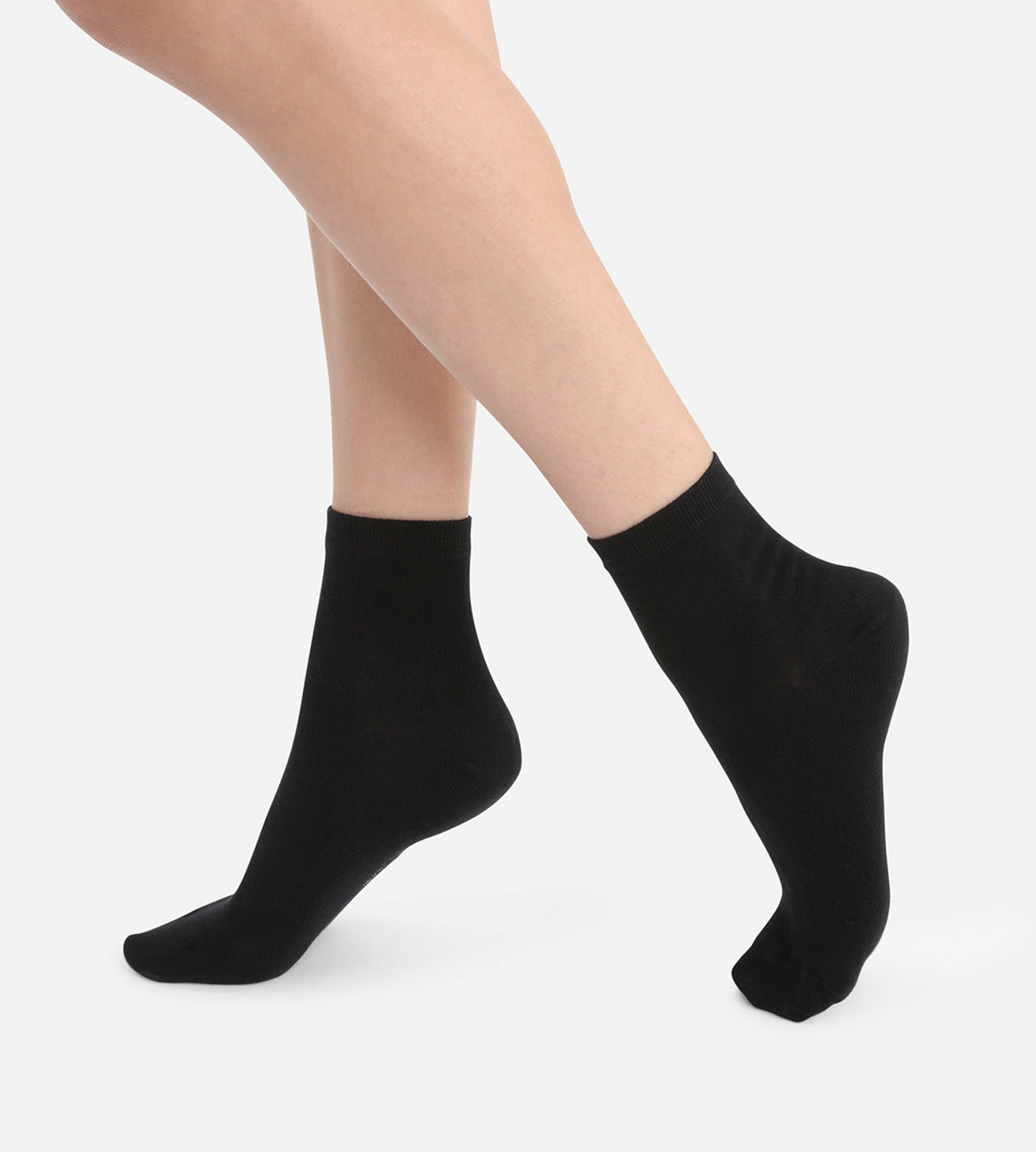 Lot de 2 paires de socquettes noires Femme
