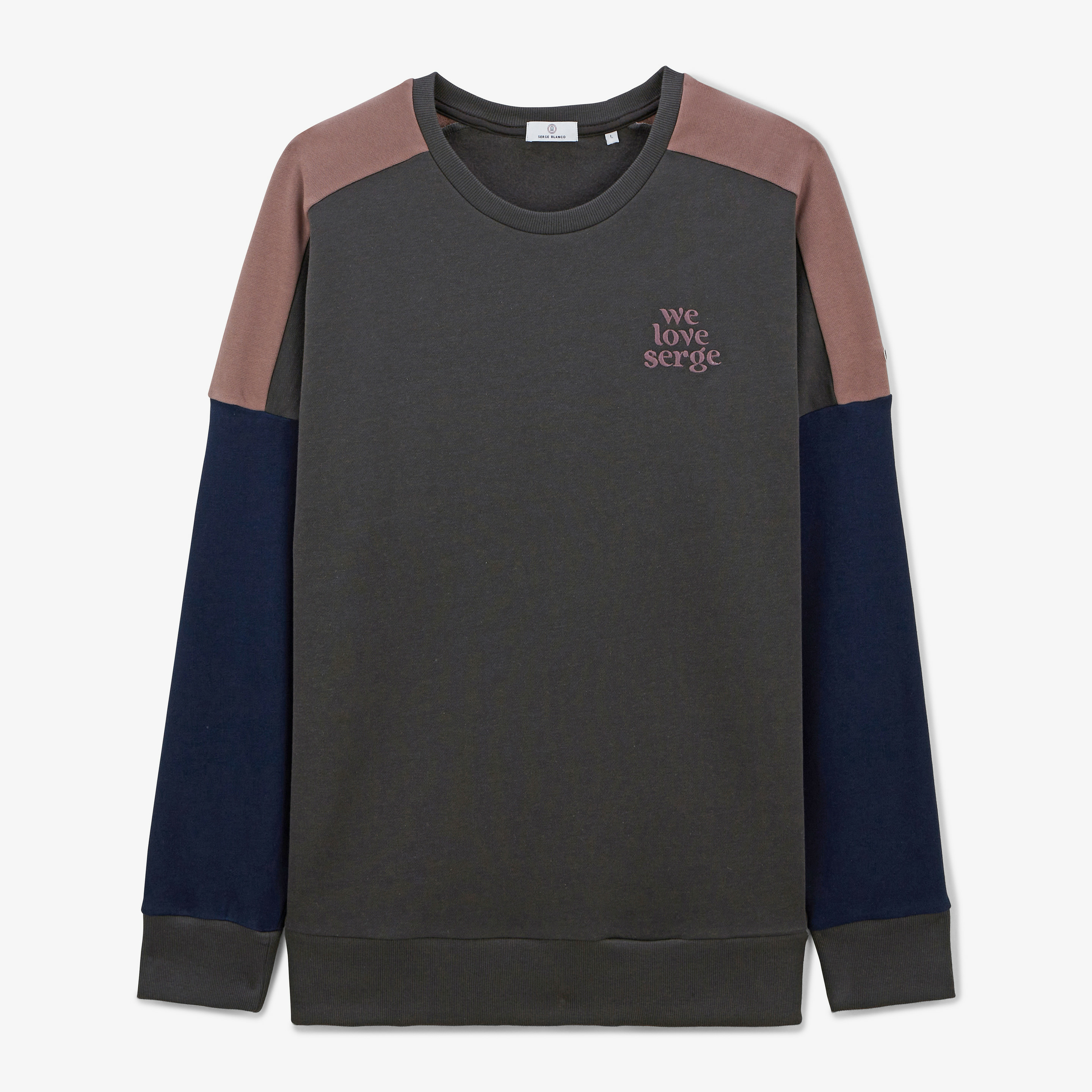 Sweat WE LOVE SERGE gris anthracite
