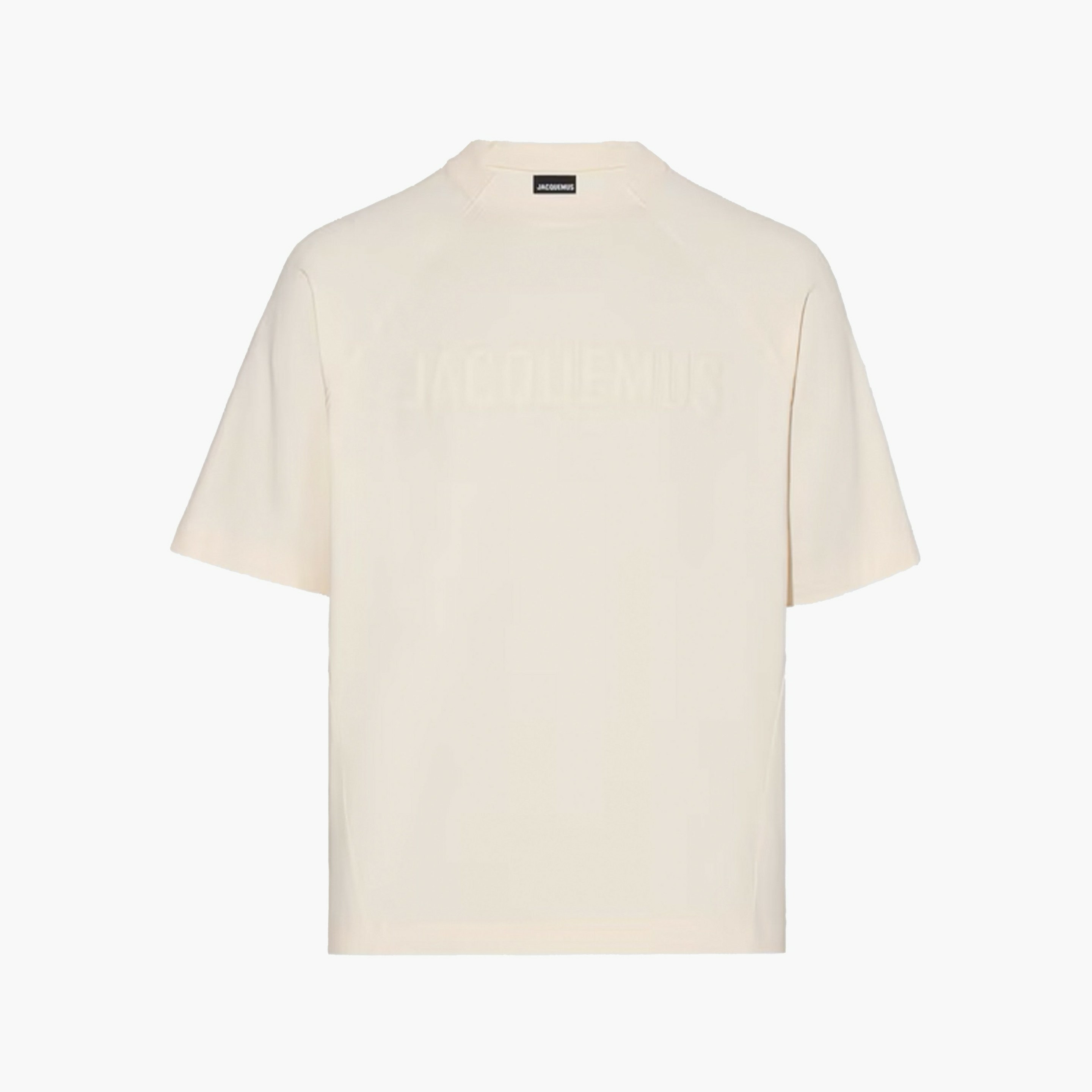 Jacquemus T-shirt Typo Beige