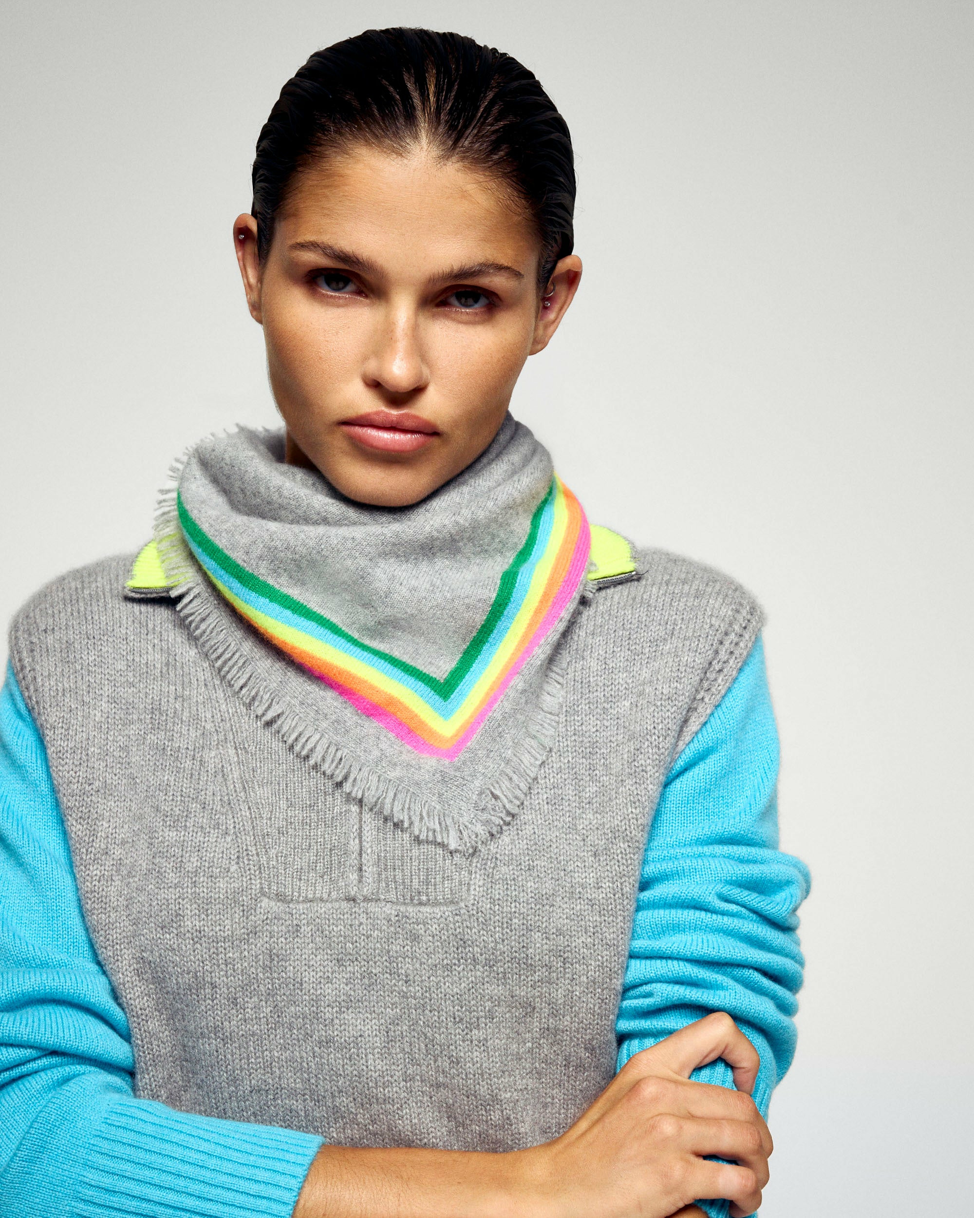 Foulard Bandes Multicolores