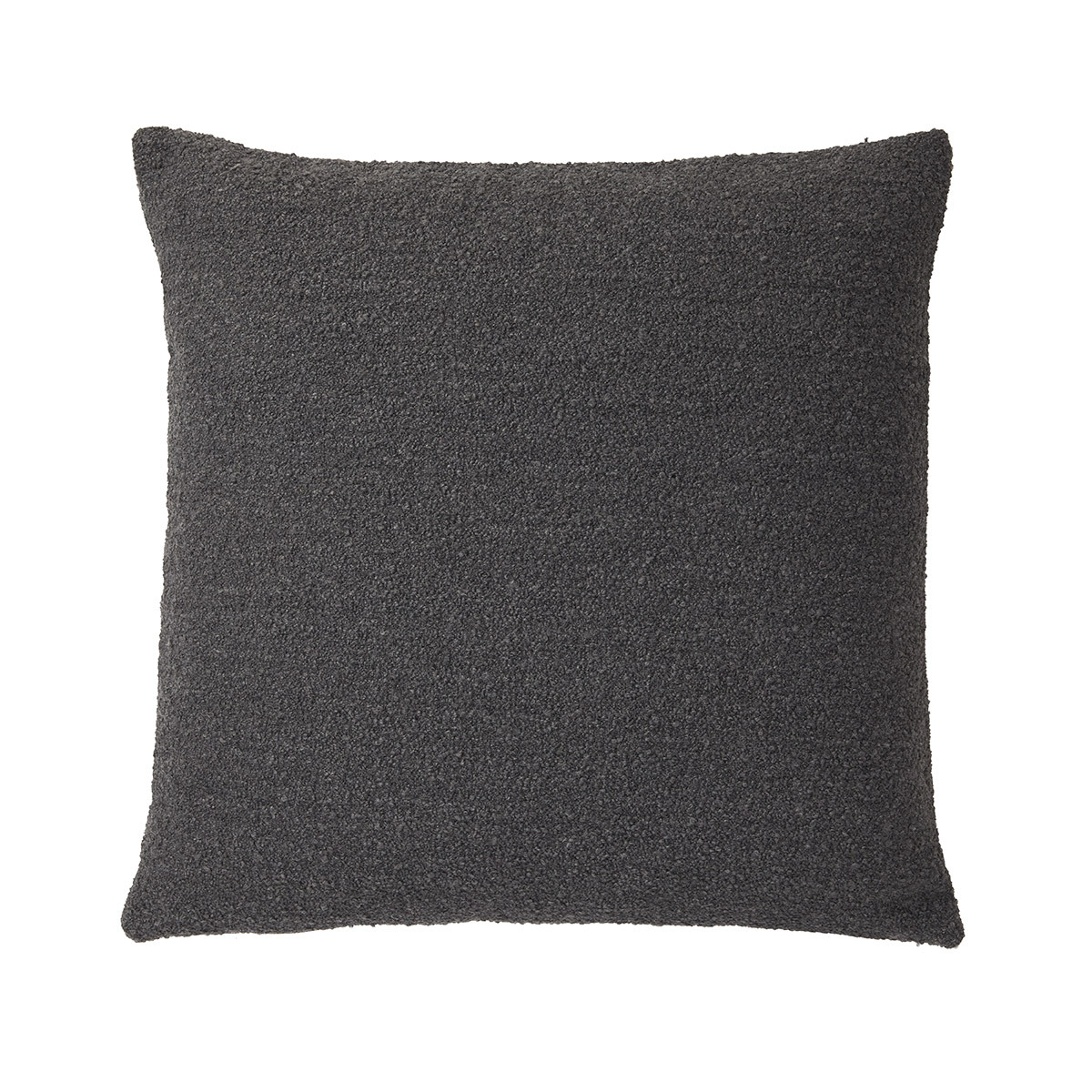 Yves Delorme - Housse de coussin en acrylique gris, Bouclette