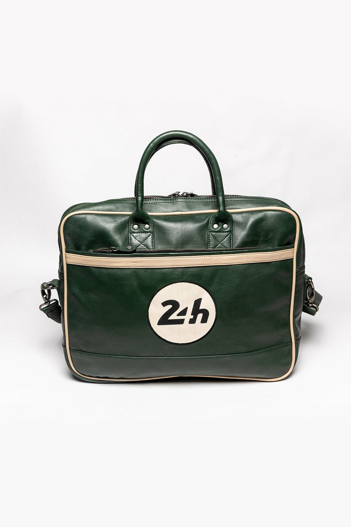 Porte documents cuir 24H Le Mans Carson vert