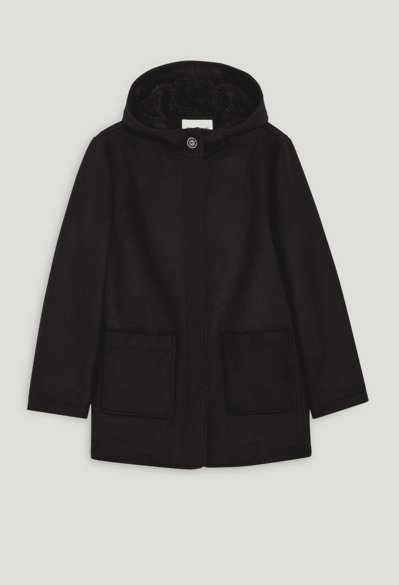 Manteau capuche noir