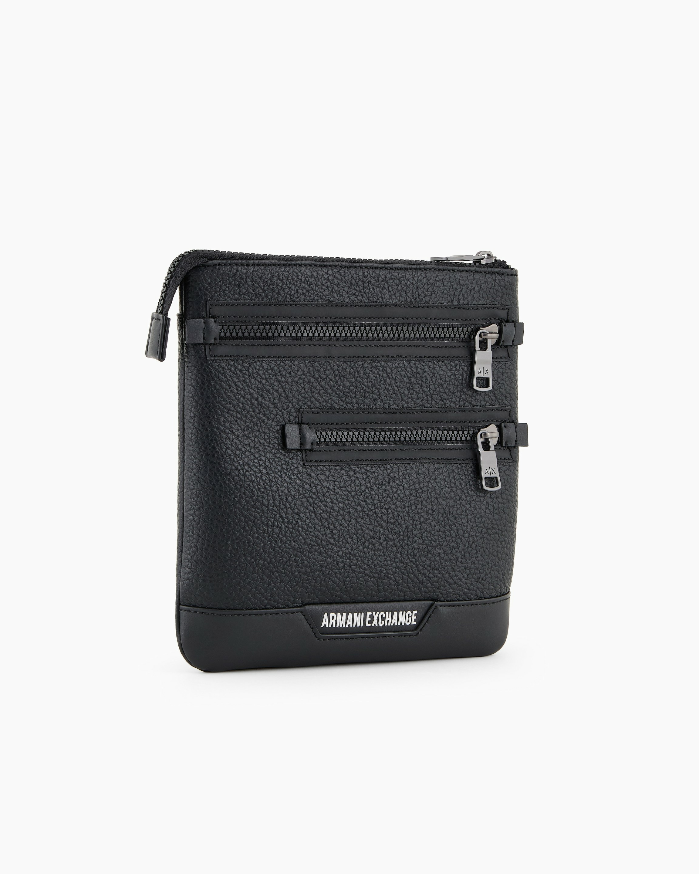 Sac bandoulière plat pour homme - nero