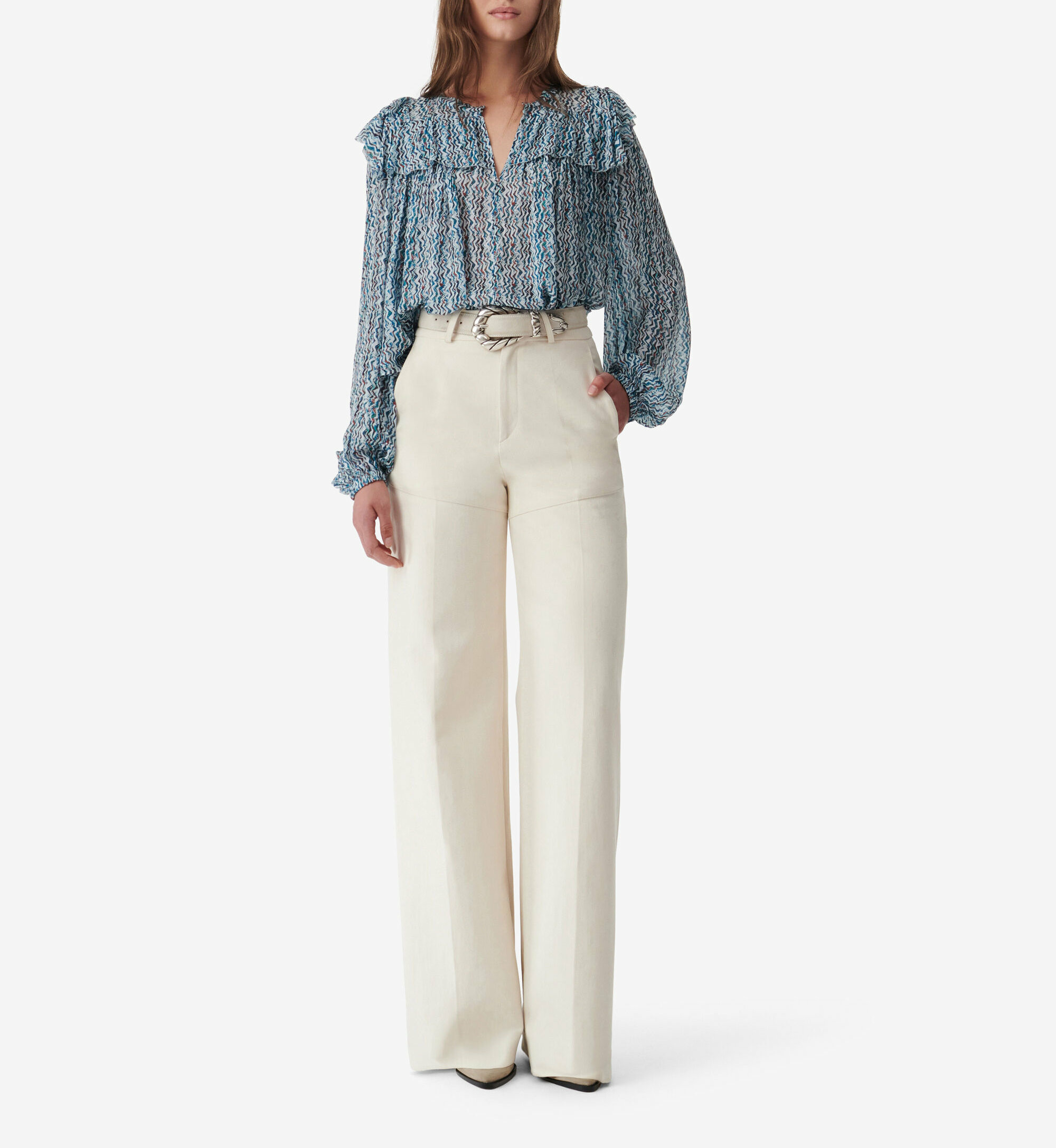 Blouse À Imprimé Graphique Ralaria
