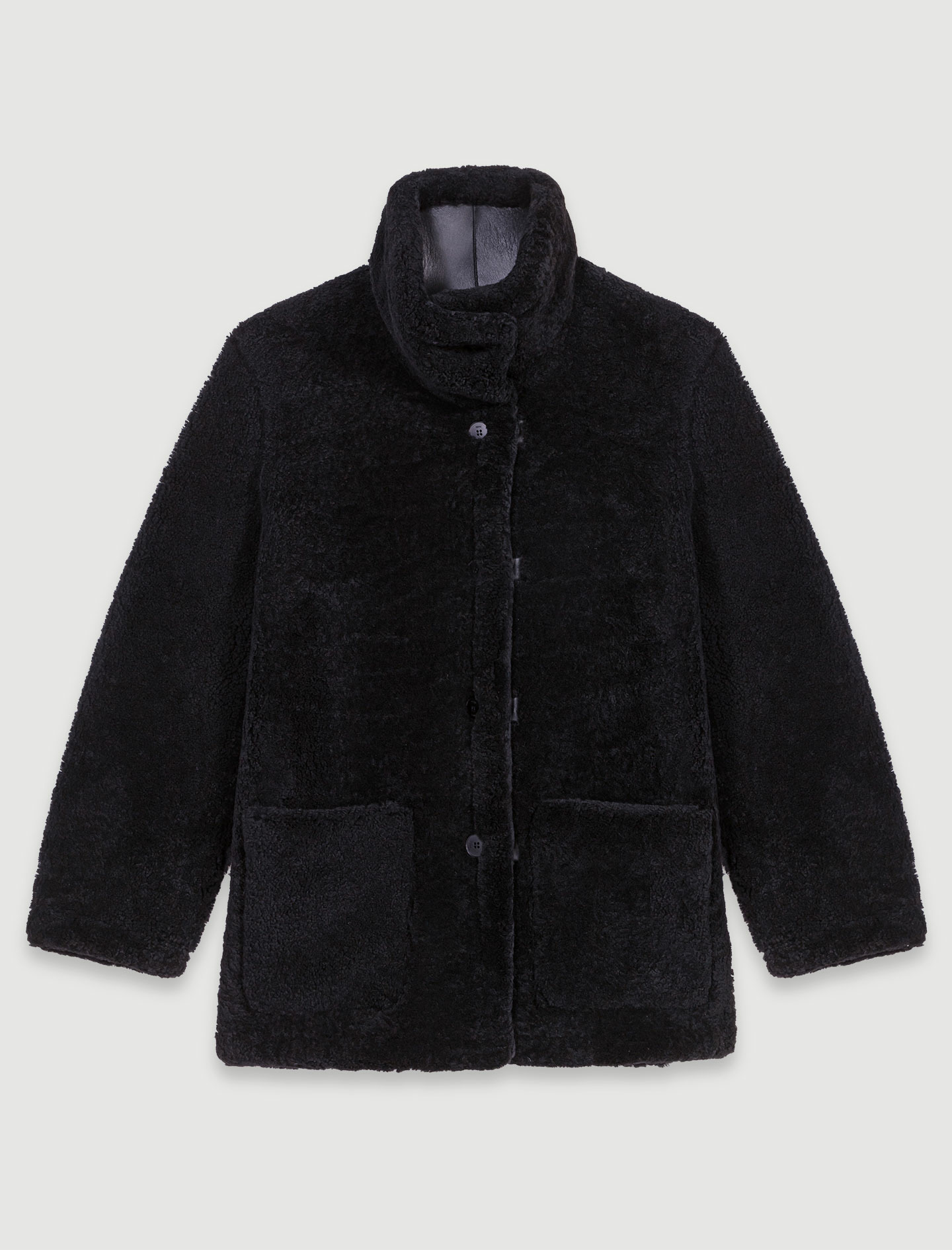 Manteau en cuir réversible