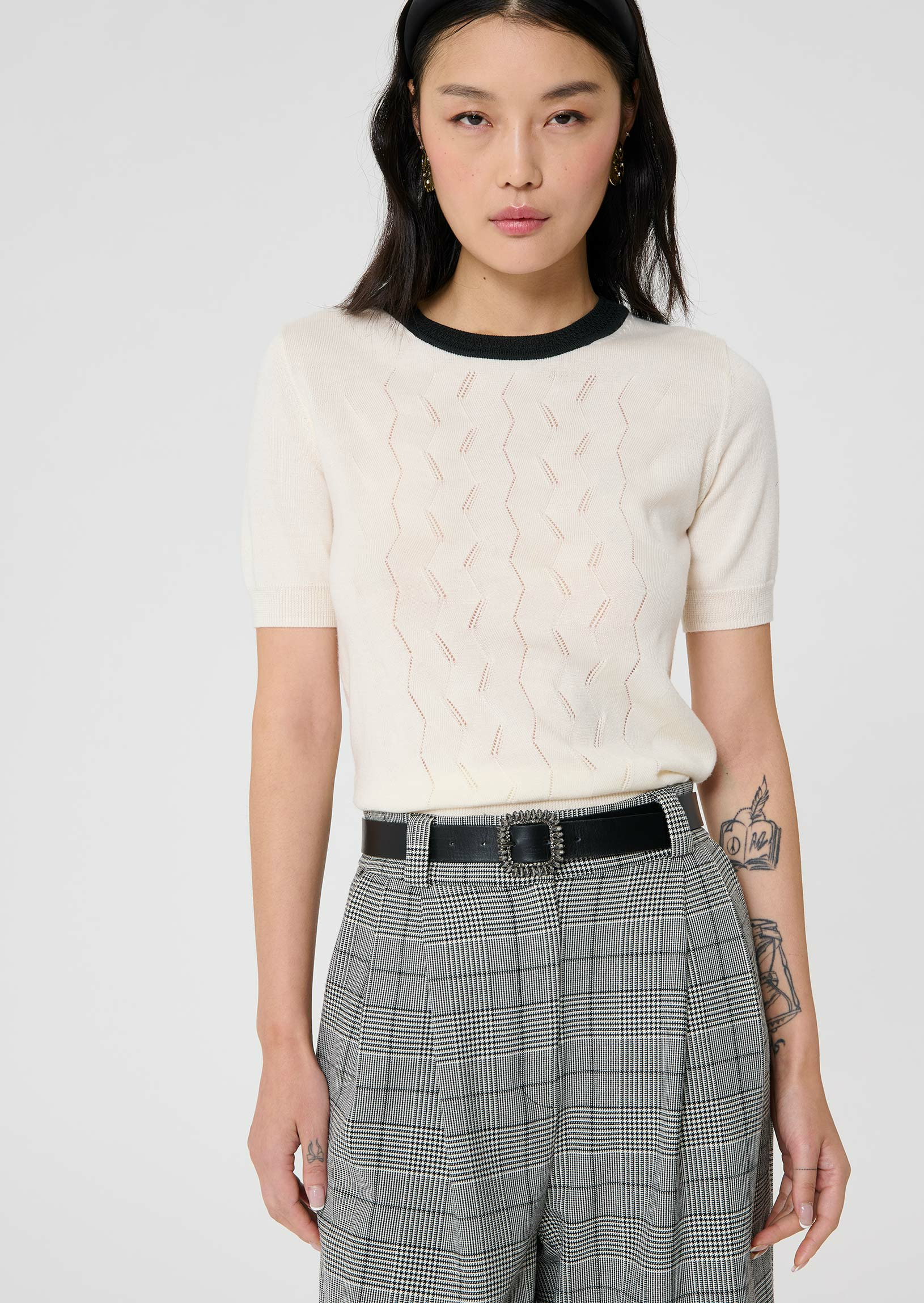 Pull Pontaven-Ecru en Laine Merinos Extrafine