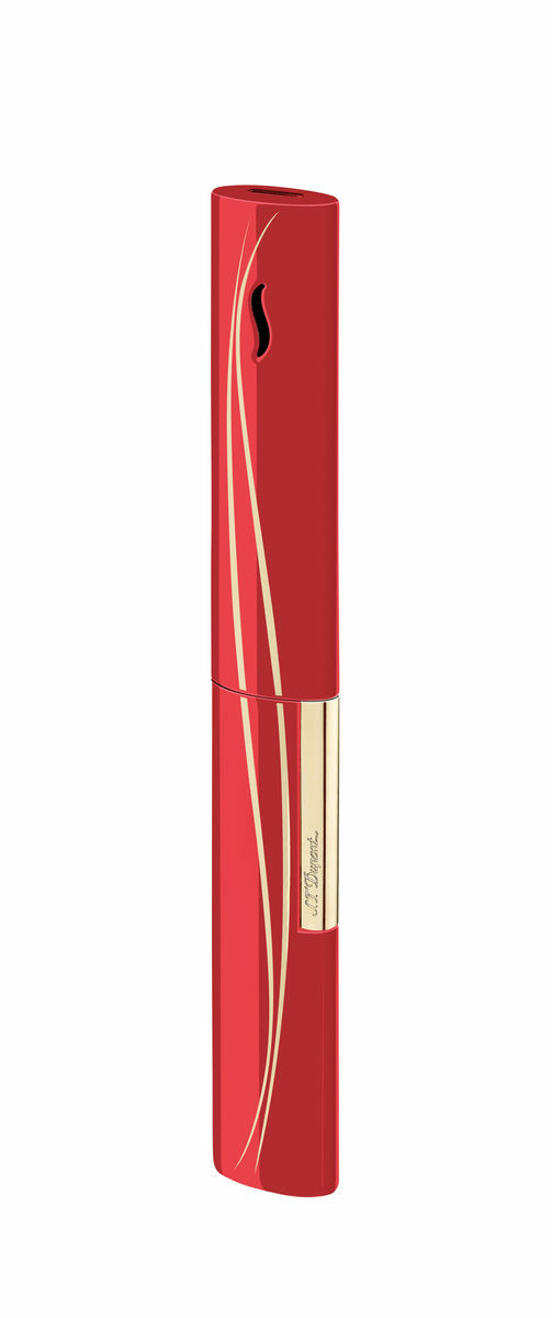 briquet de table The Wand ondulations rouges - or