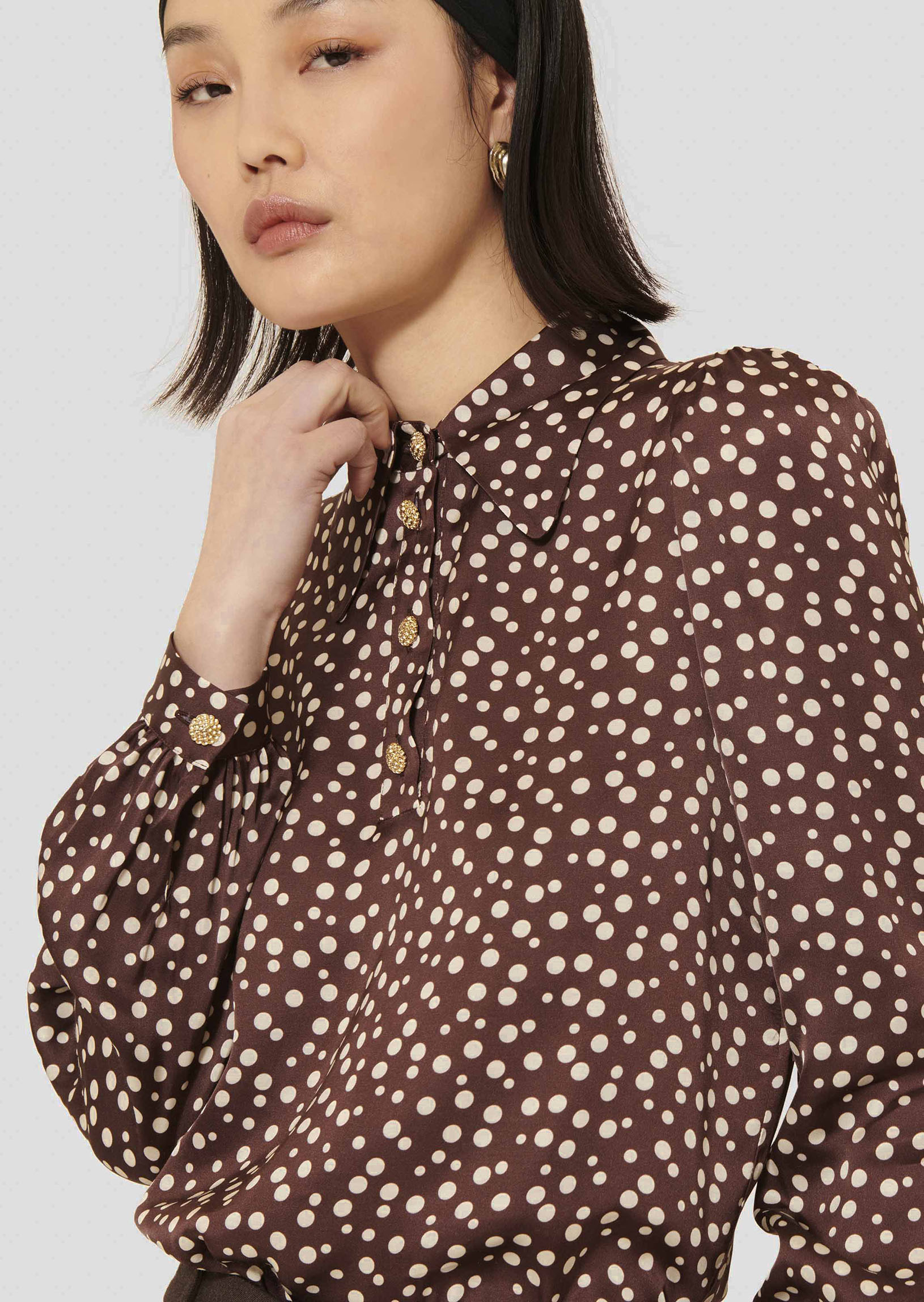 Top Tonio-Chocolat en Viscose