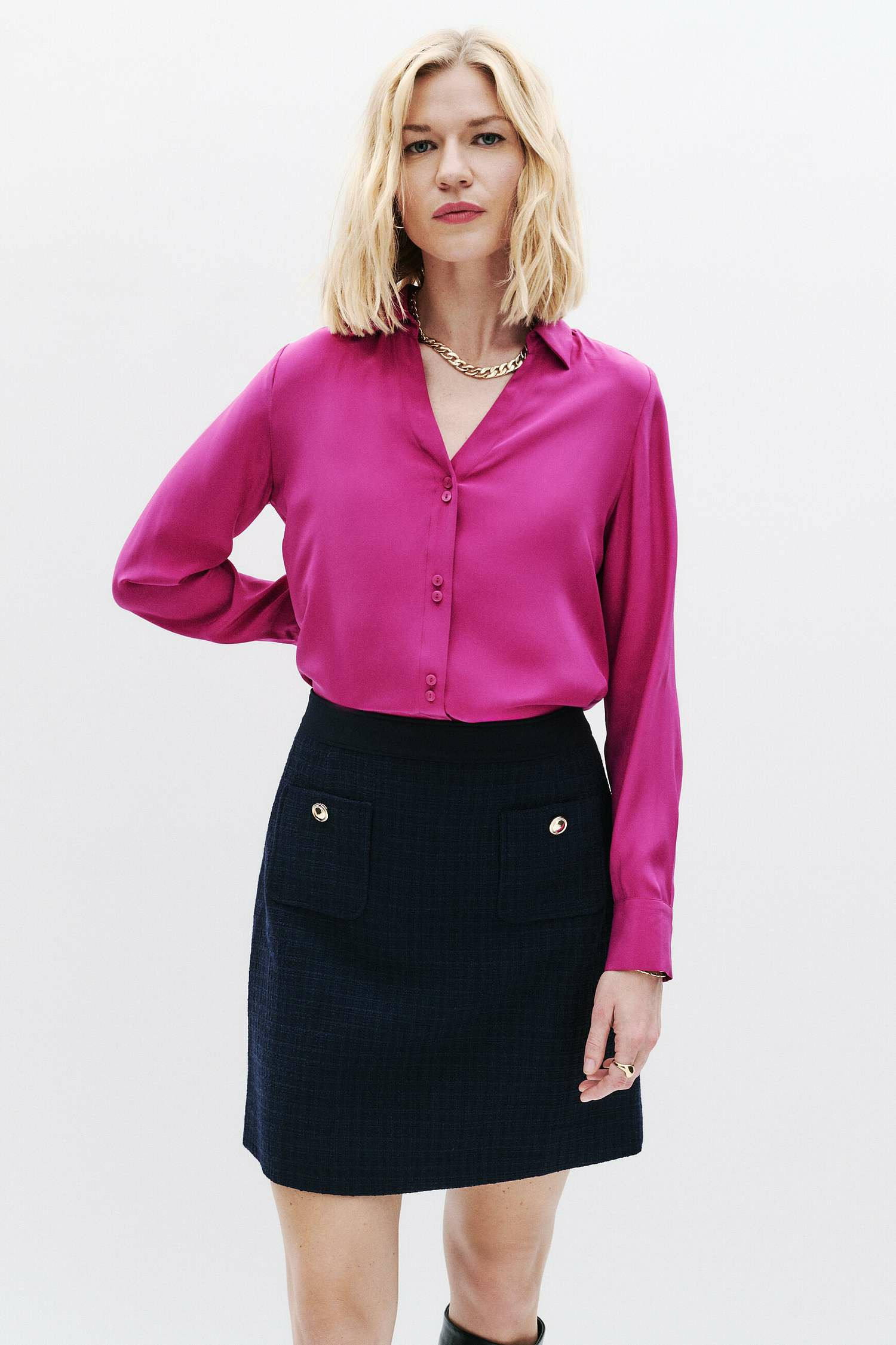 Chemise calysta 100% soie