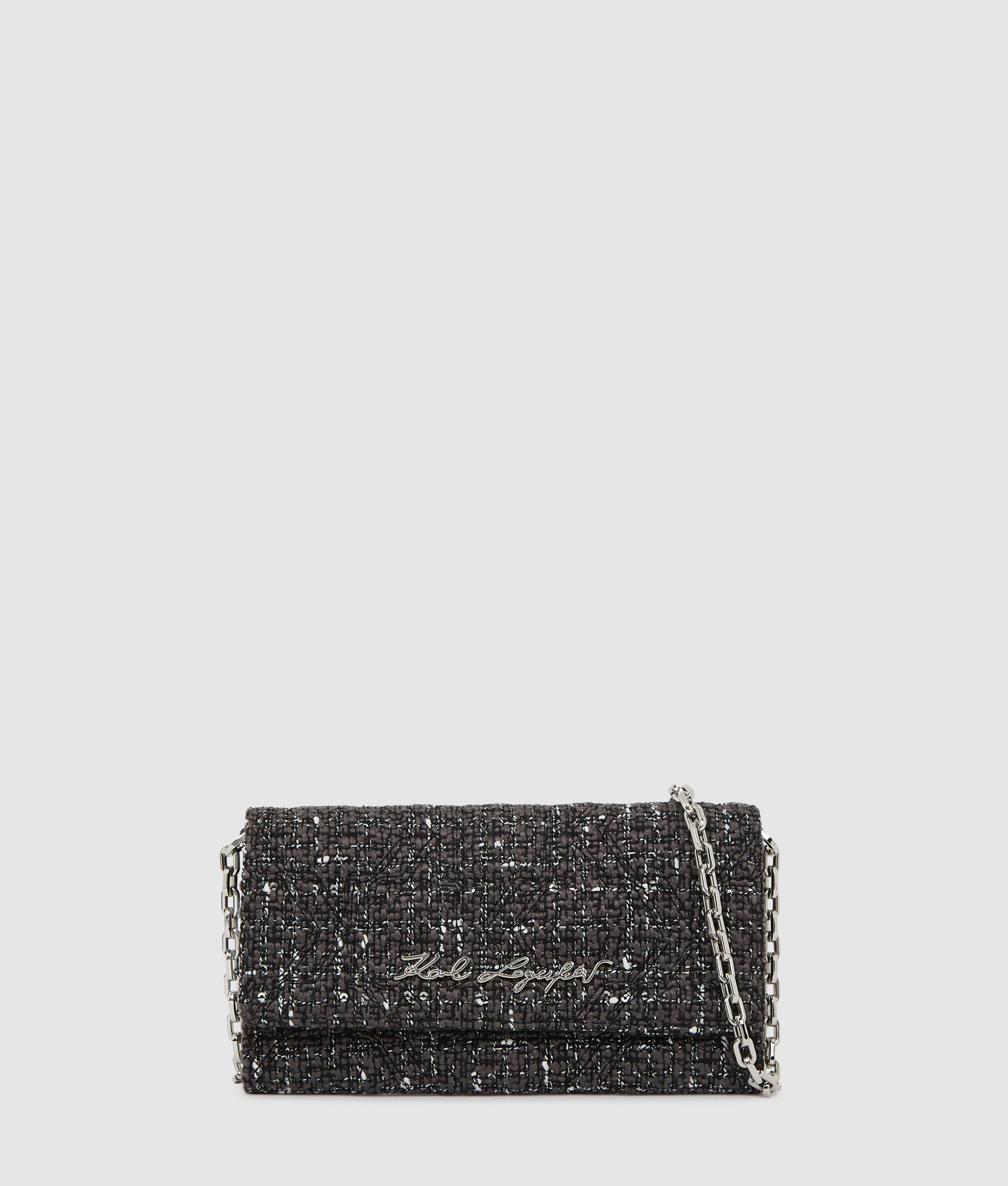 K/KURL BOUCLE WALLET ON CHAIN