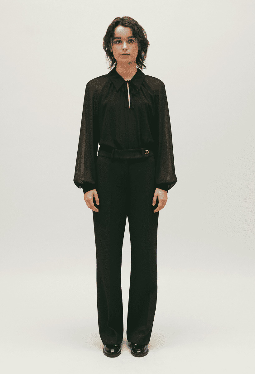 Blouse fluide noire