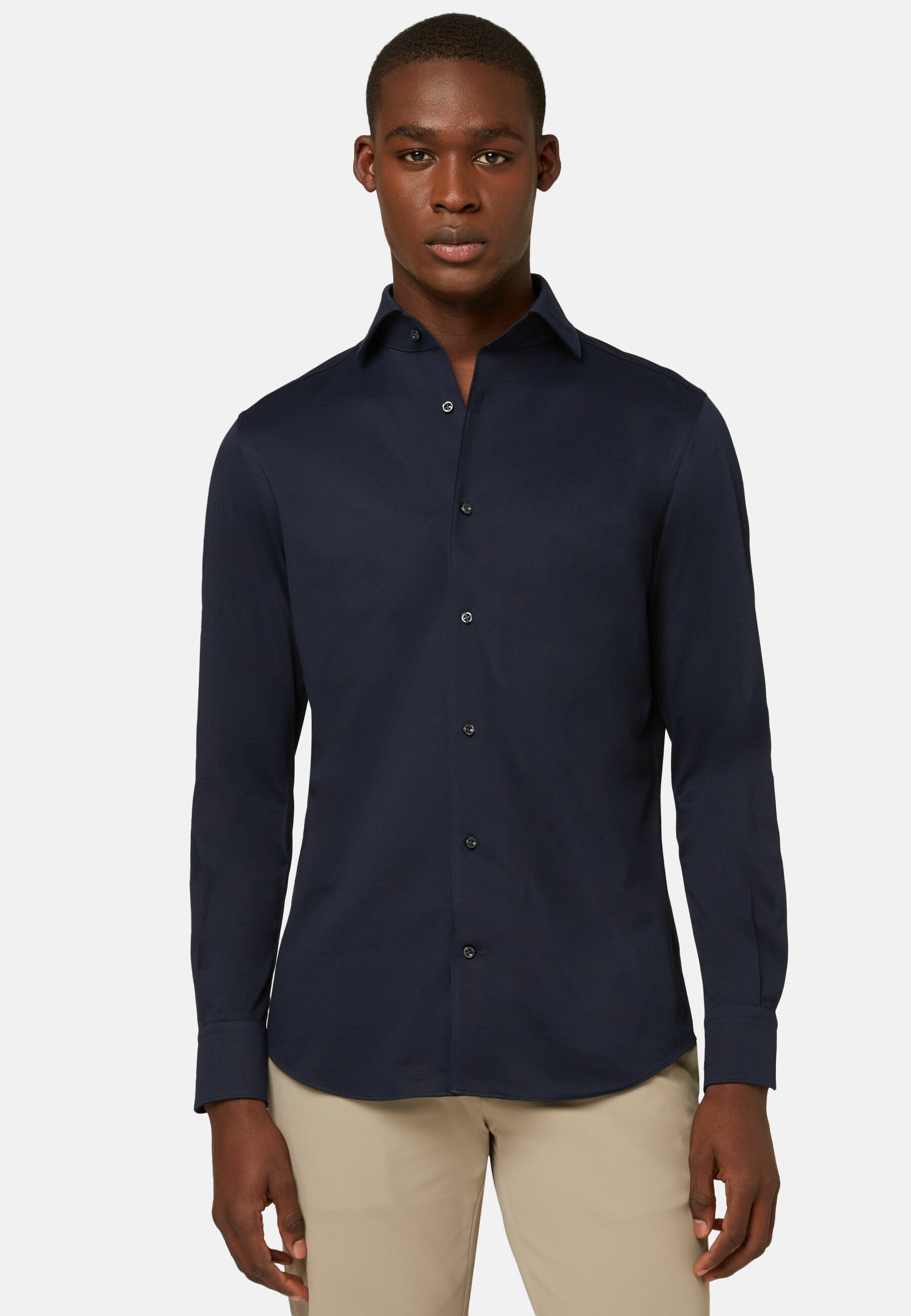 Chemise polo en jersey japonais regular fit