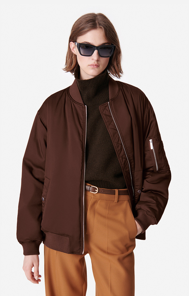 Blouson Canada Bomber en Viscose Mélangée