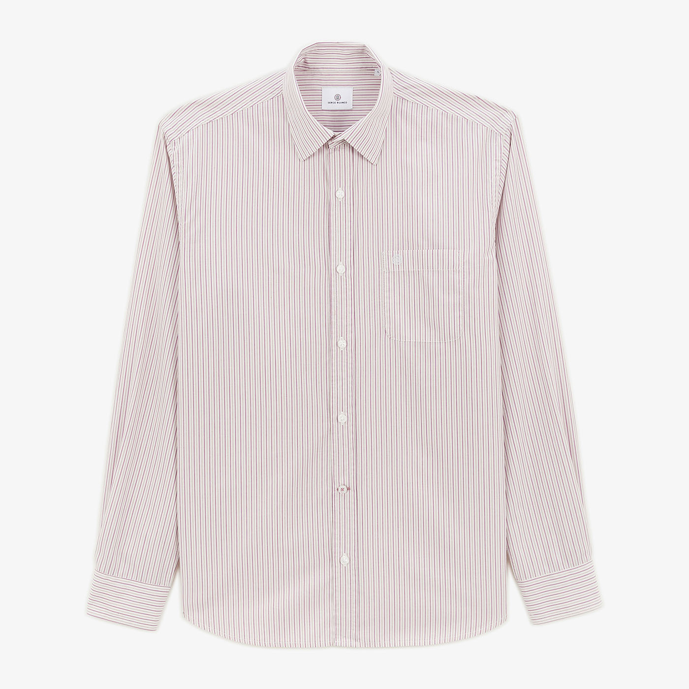 Chemise regular rose avec imprimé fantaisie