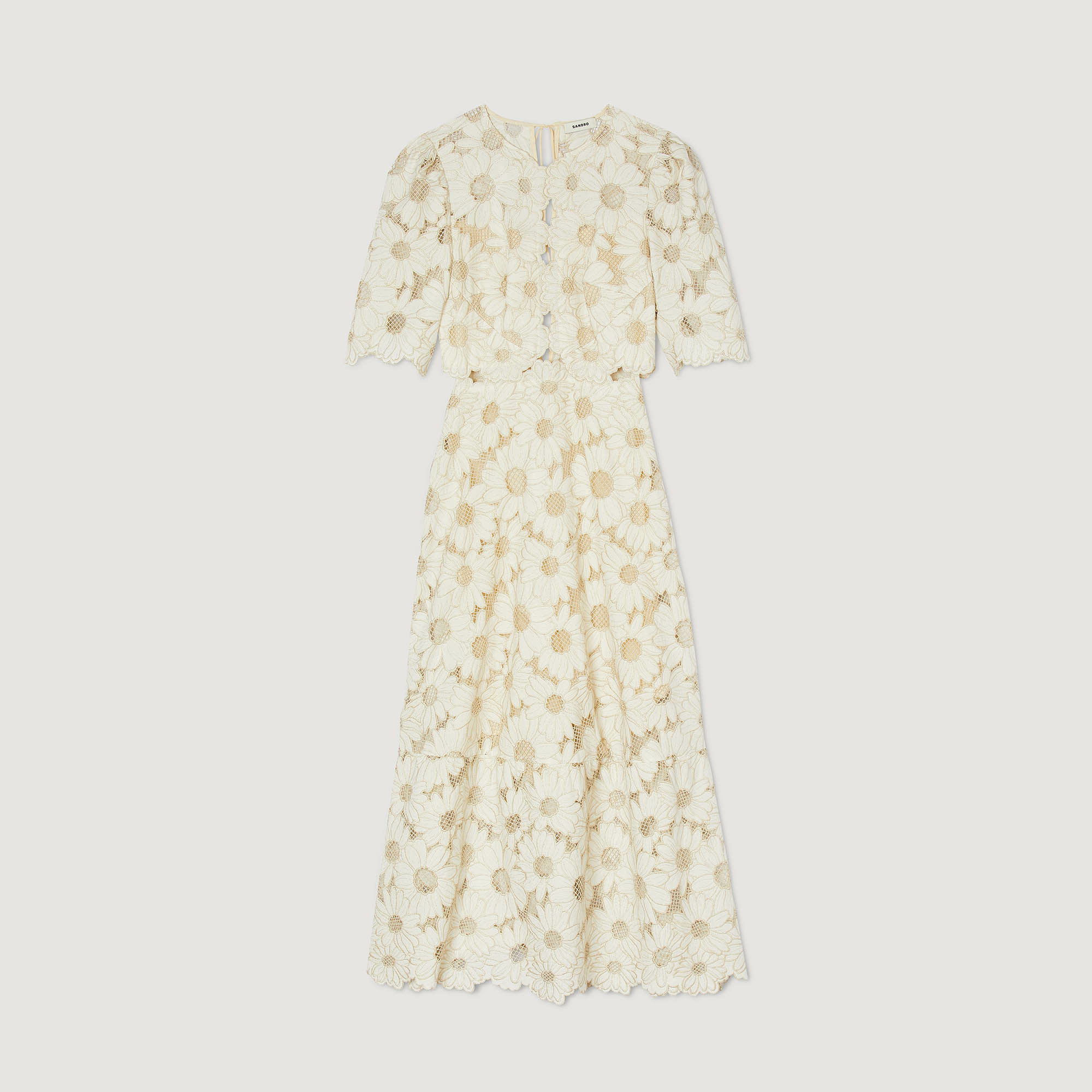 Robe longue brodée
