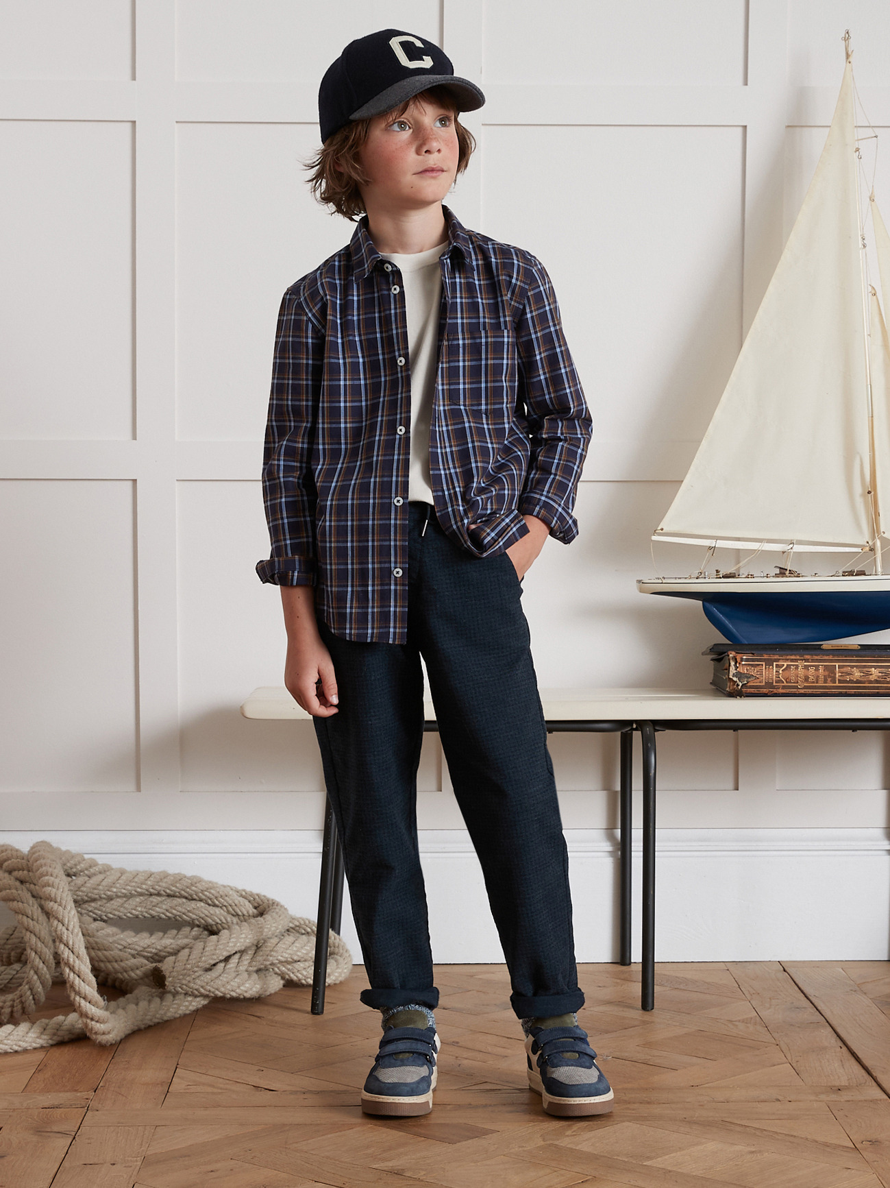 CHEMISE CARO BLEU
