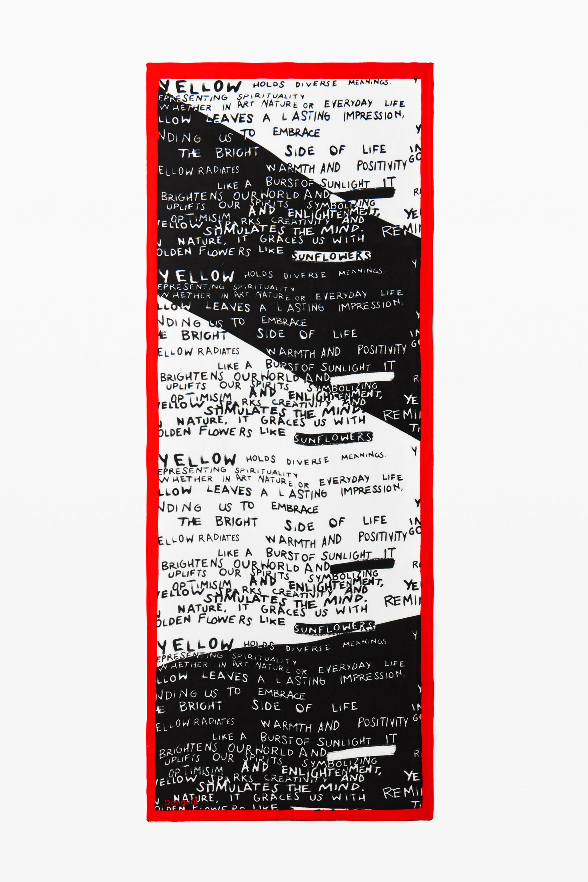 FOULARD LETTERS RECTANGLE