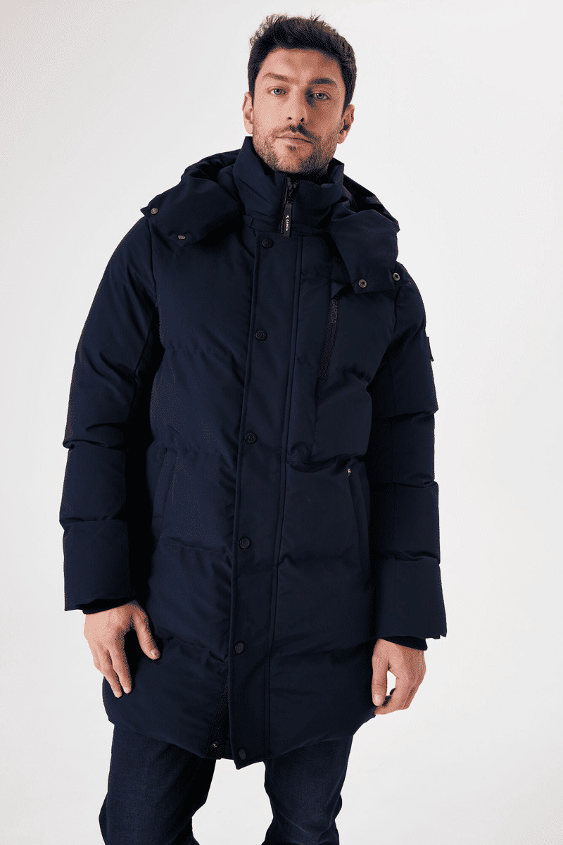 Men Coat Blue