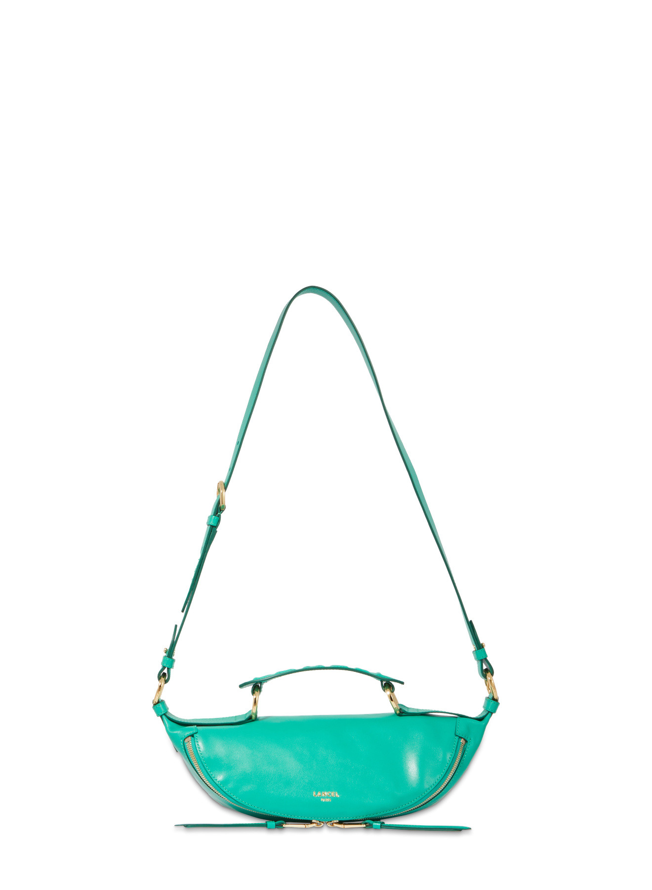 Origami De Lancel - Sac Porte Croise Zippe S - Emeraude