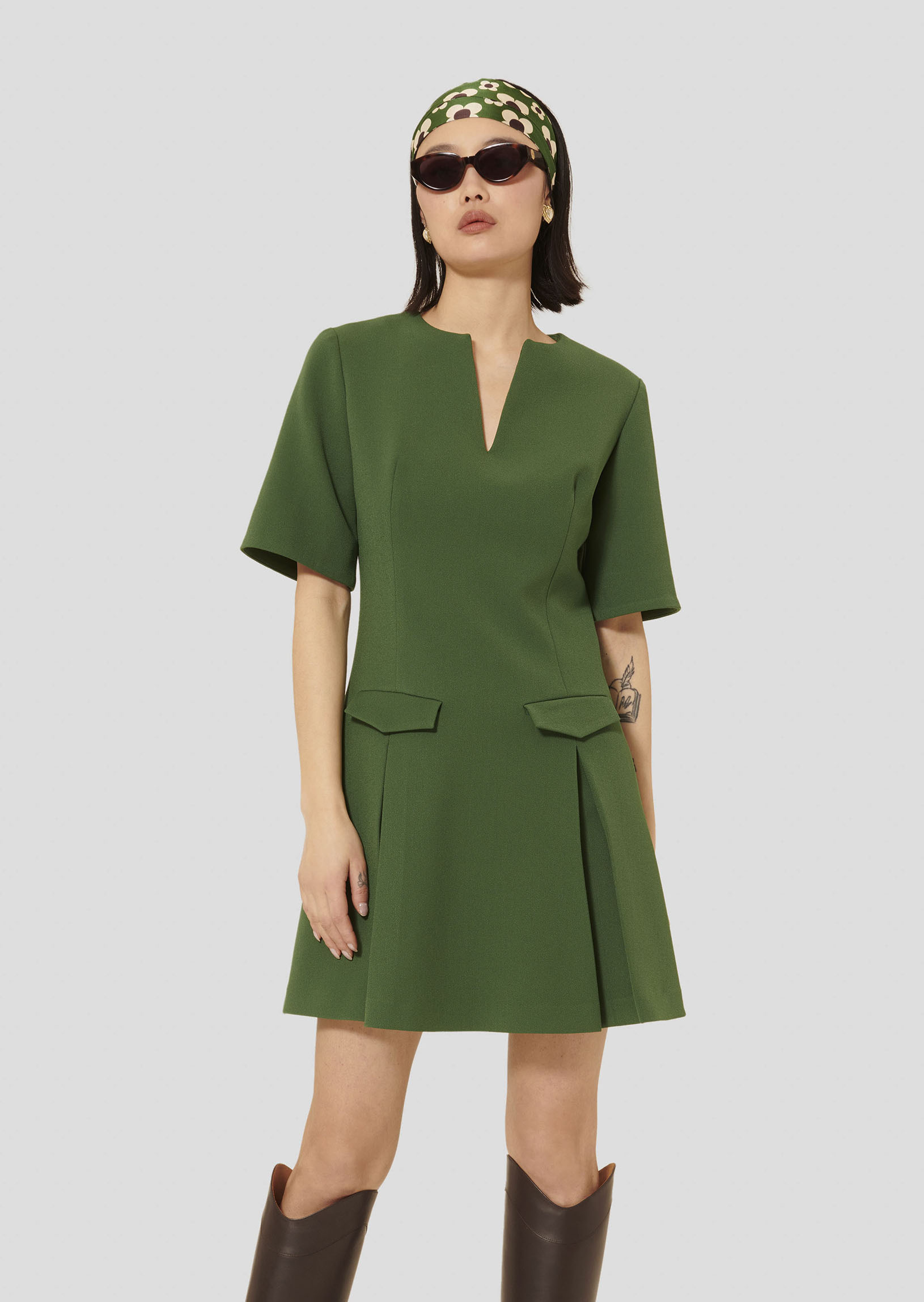 Robe Riyu-Cactus en Polyester Recyclé