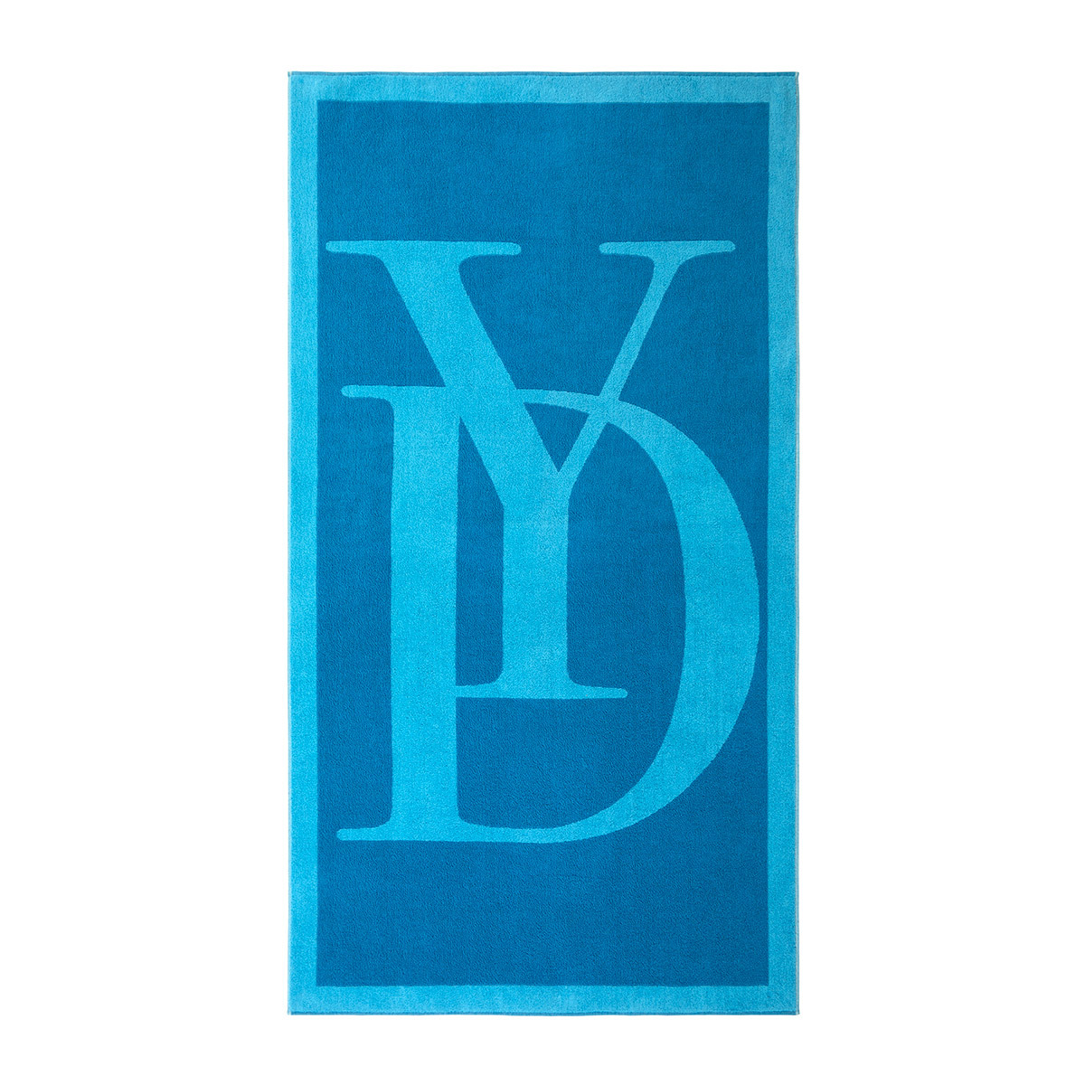 Yves Delorme - Serviette de plage en jacquard de coton 550 g/m², Griffe