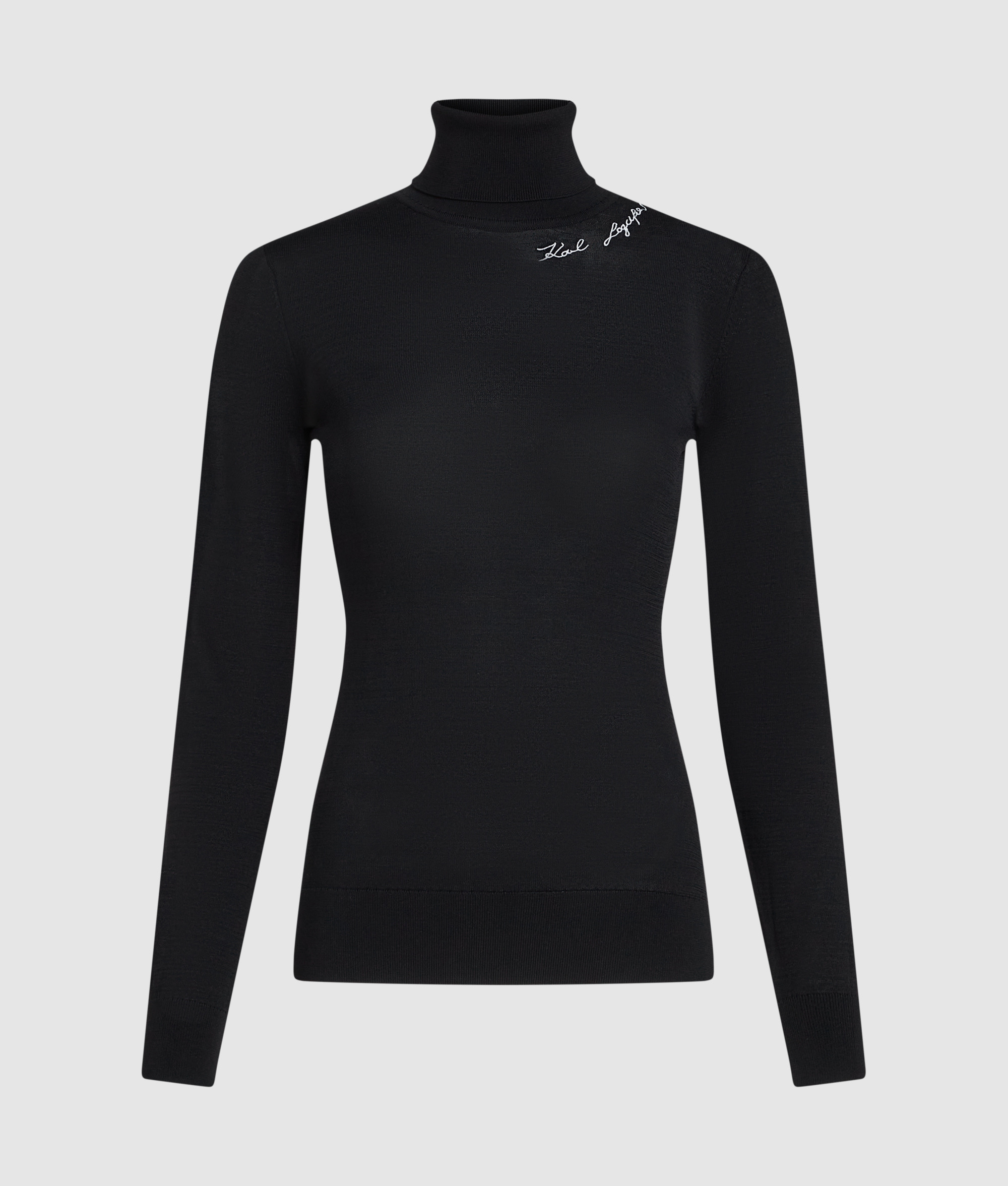EMBROIDERED LOGO TURTLENECK