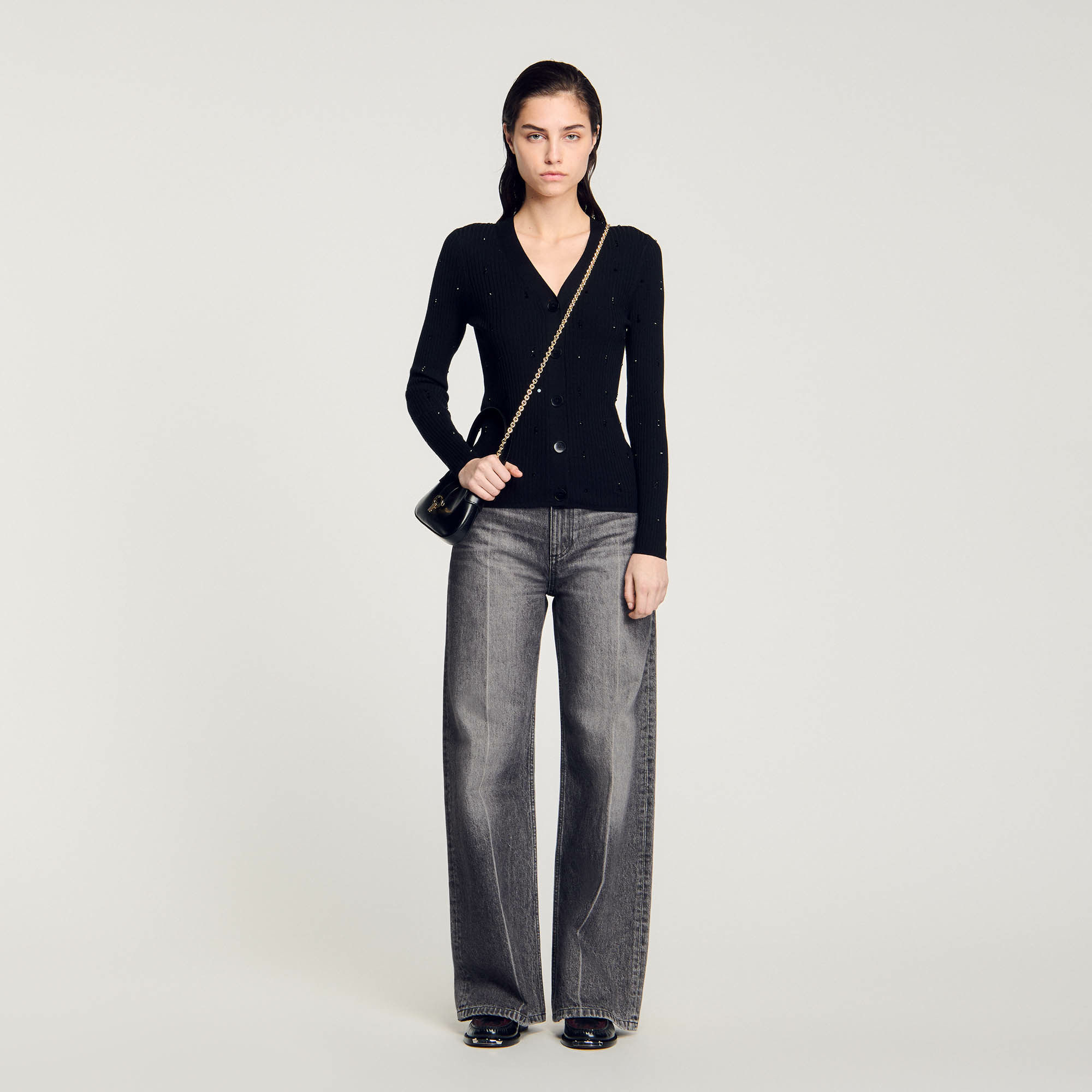 Cardigan à strass