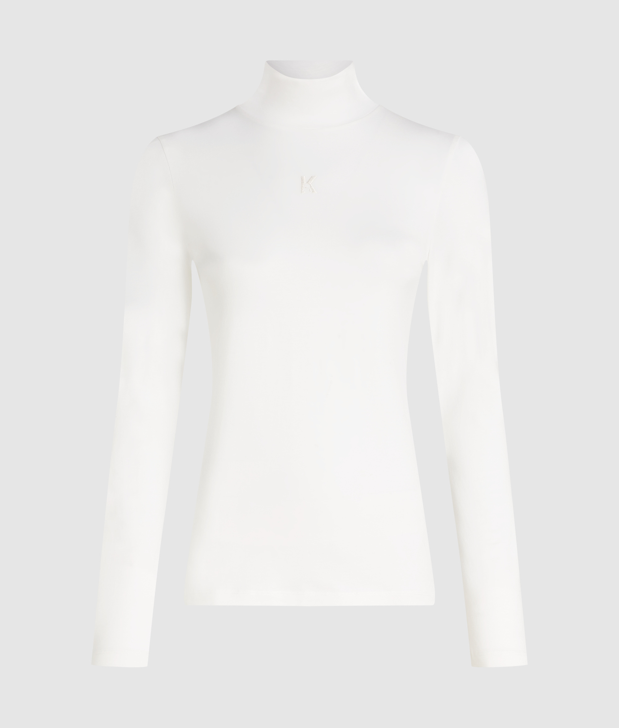 K LOGO MOCK NECK LS T-SHIRT