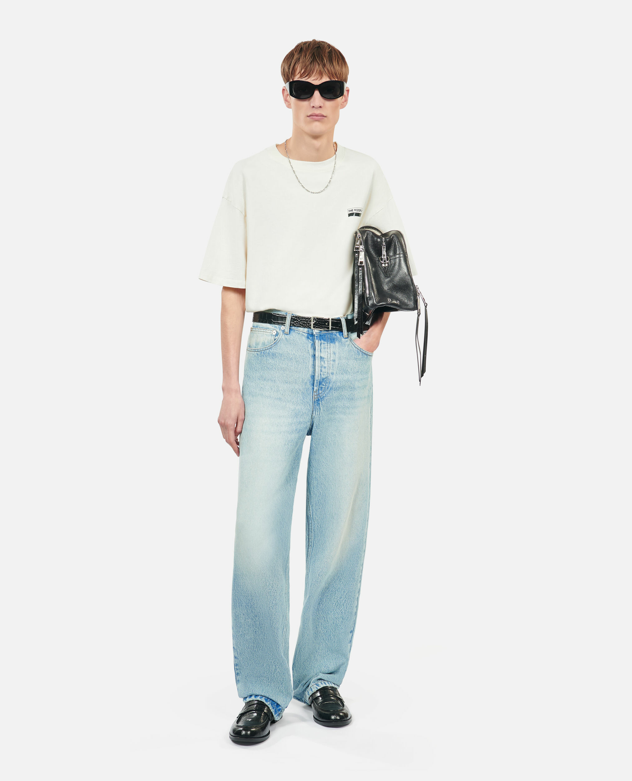 Jean Large Bleu Délavé Homme