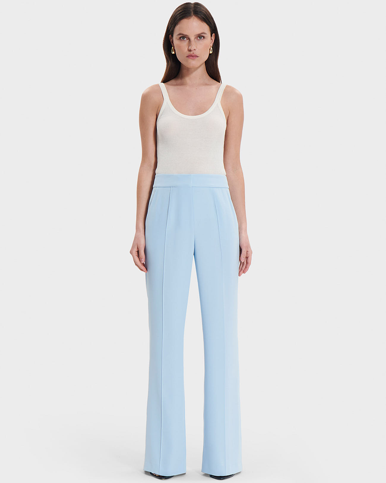 Pantalon Pervenche Bleu Ciel en Polyester