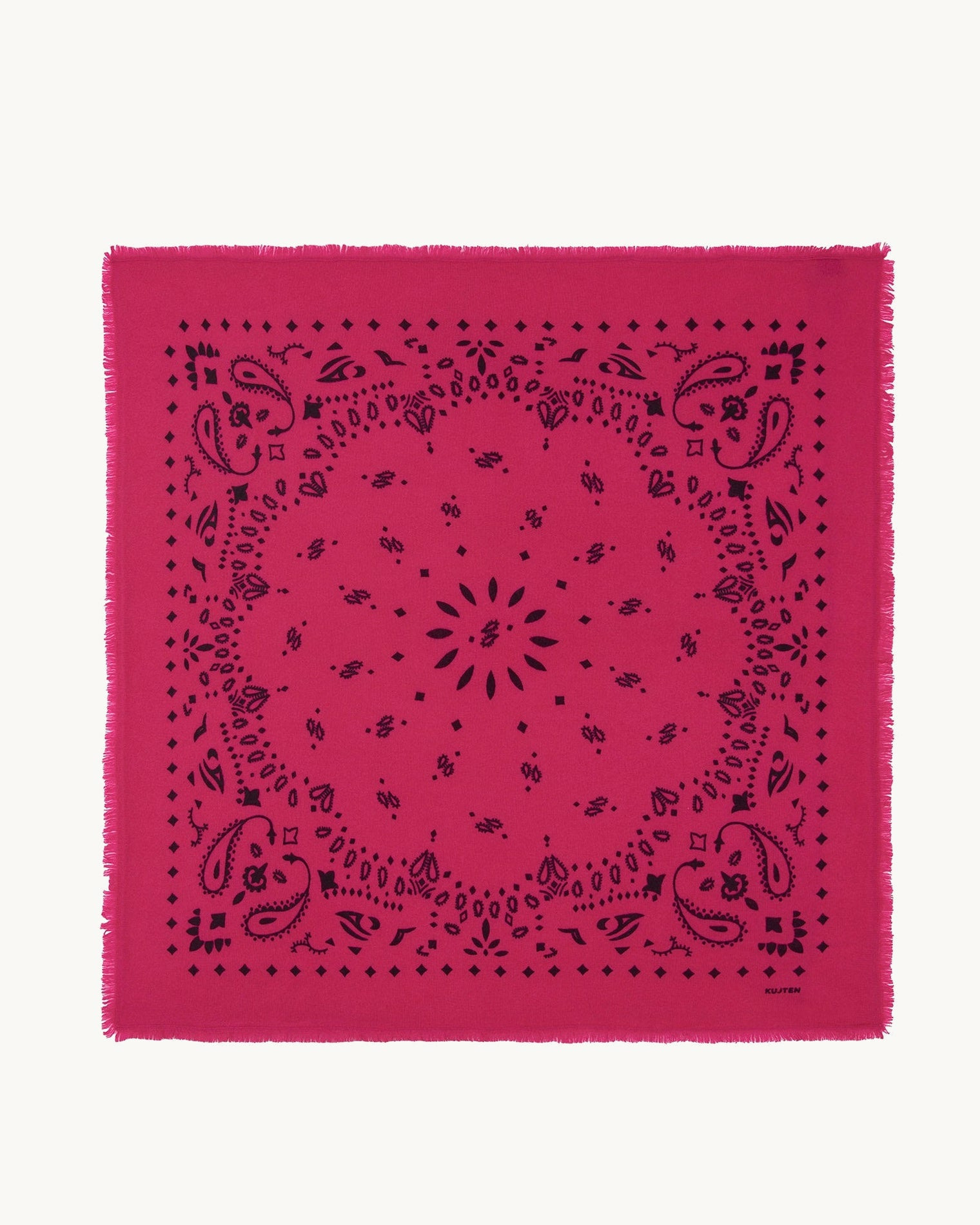 Bandana Hachiko Grand bandana cachemire imprimé