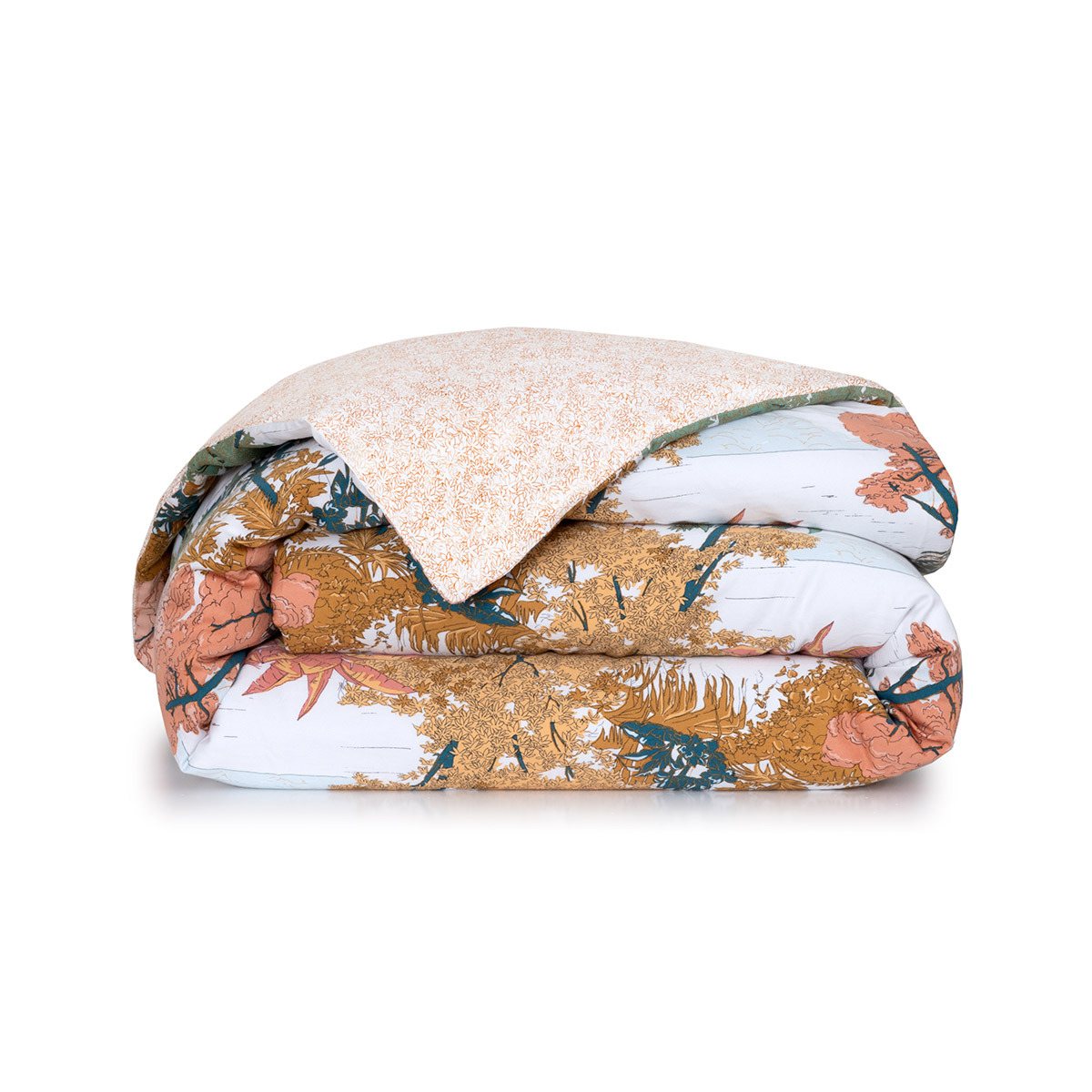 Olivier Desforges - Housse de couette en satin de coton lavé, L'inconnue