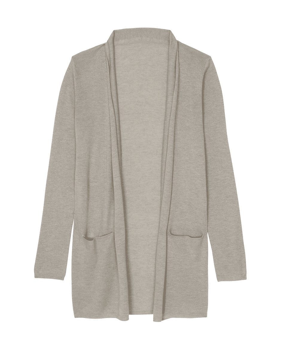 Gilet JANE Cardigan long soie et cachemire femme