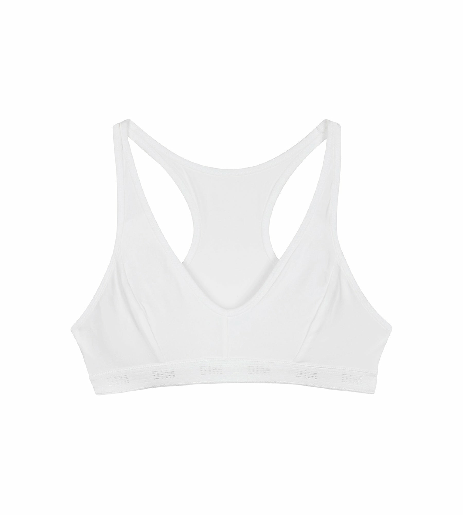 Brassière de sport blanche DIM Pocket Micro Girl