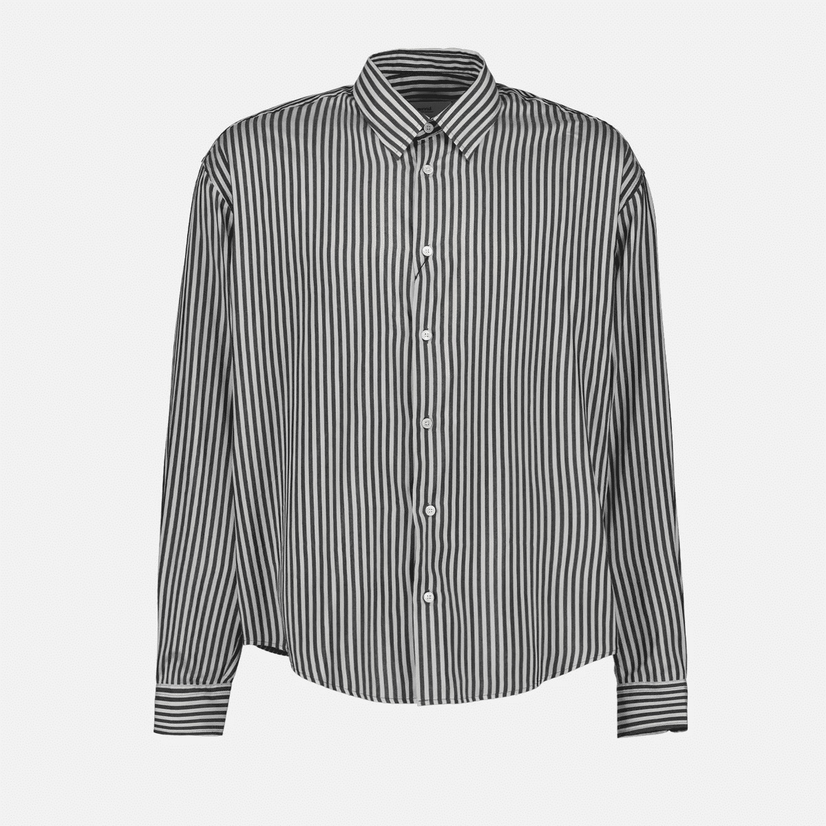 Ami Paris Chemise Rayée Gris