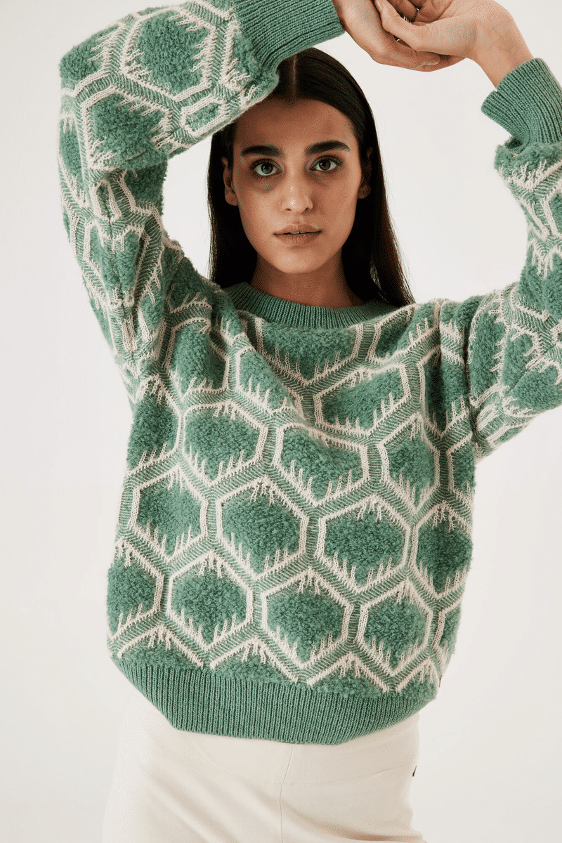 Women Sweater Green